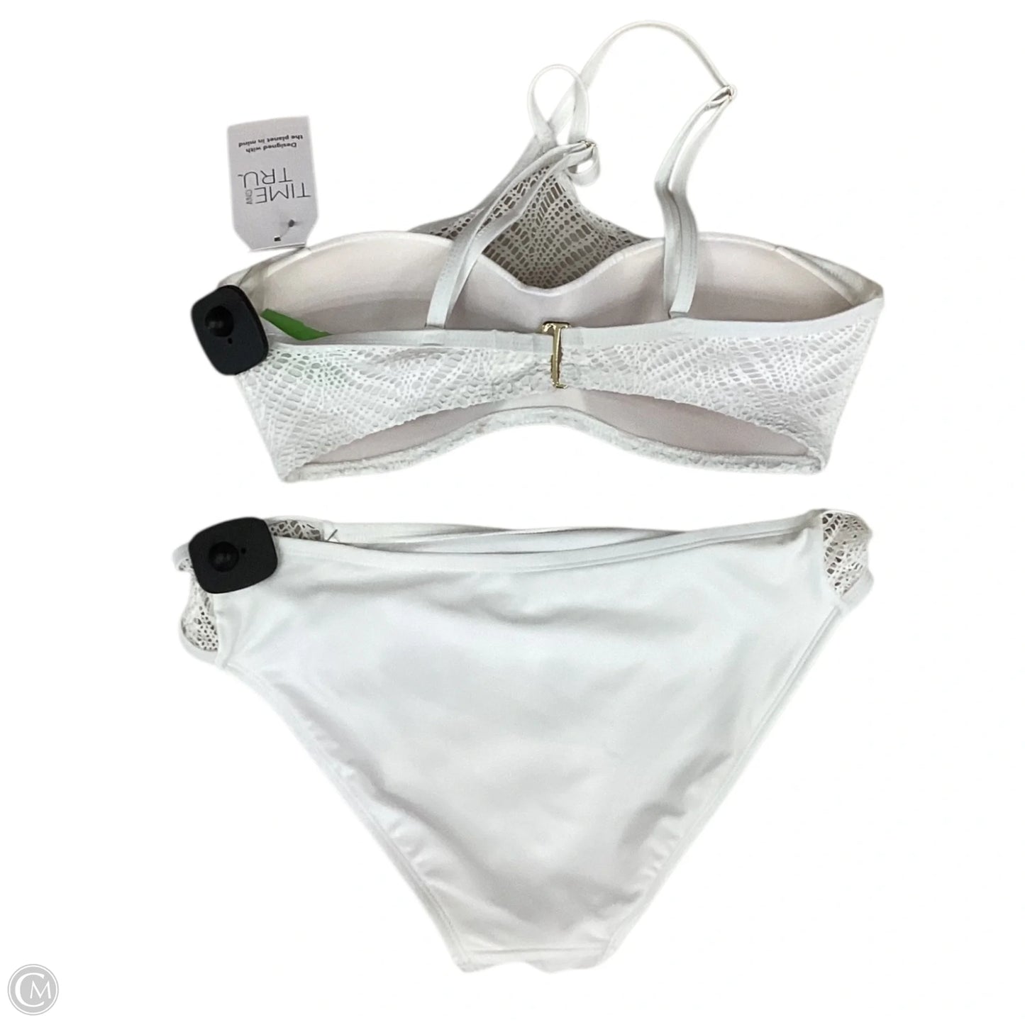 Swimsuit 2pc By Time And Tru In White, Size: M