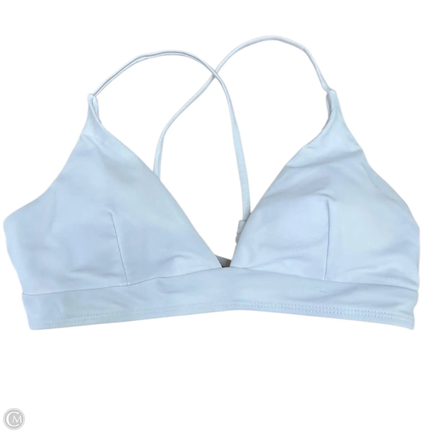 Swimsuit Top By Clothes Mentor In White, Size: M