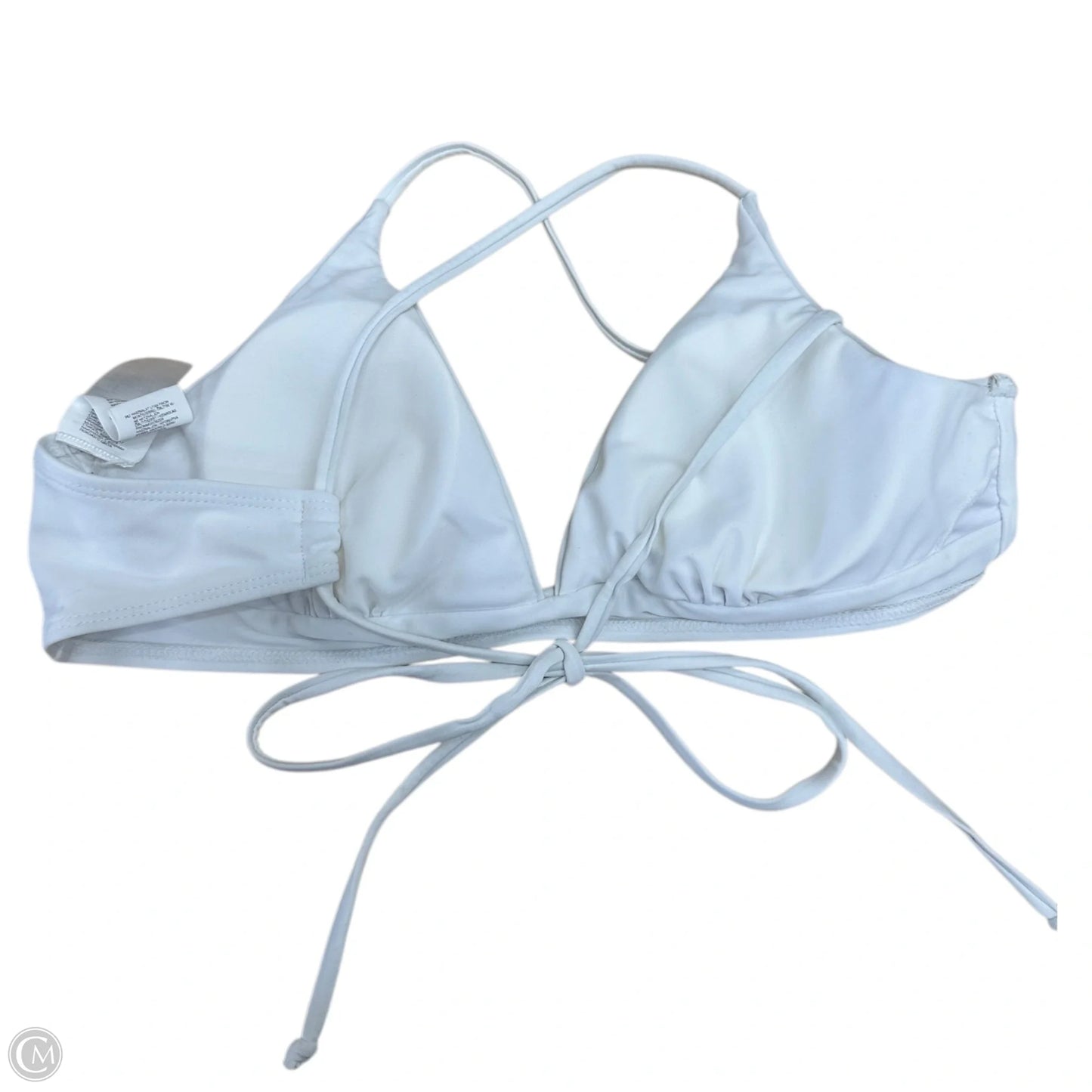 Swimsuit Top By Clothes Mentor In White, Size: M