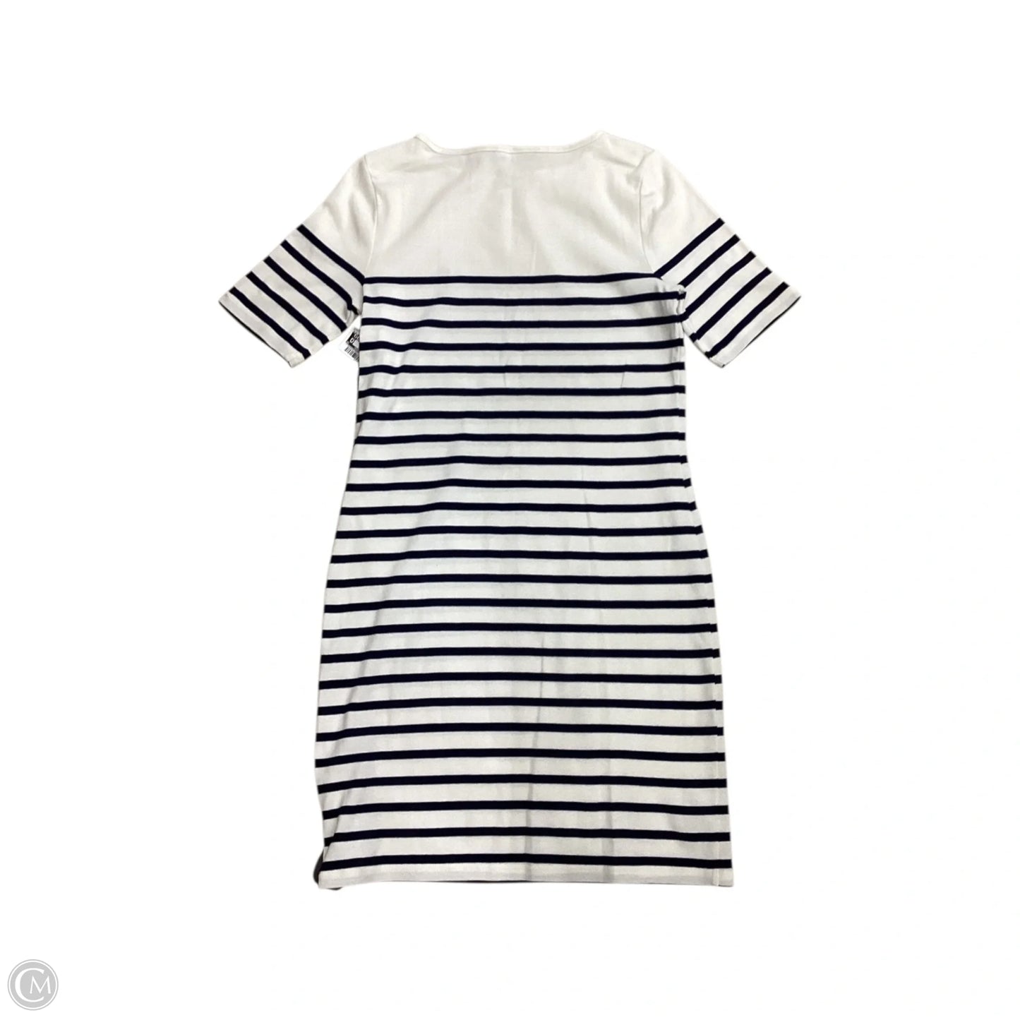 Dress Casual Midi By Lauren By Ralph Lauren In Striped Pattern, Size: M