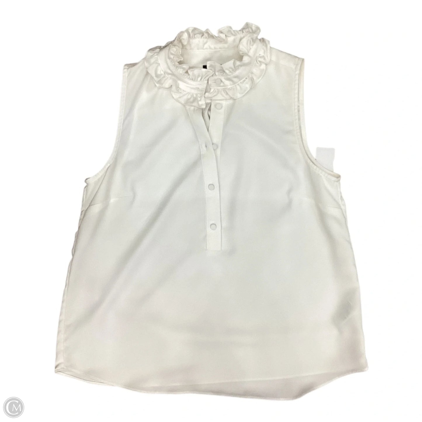 Top Sleeveless By J. Crew In Cream, Size: M