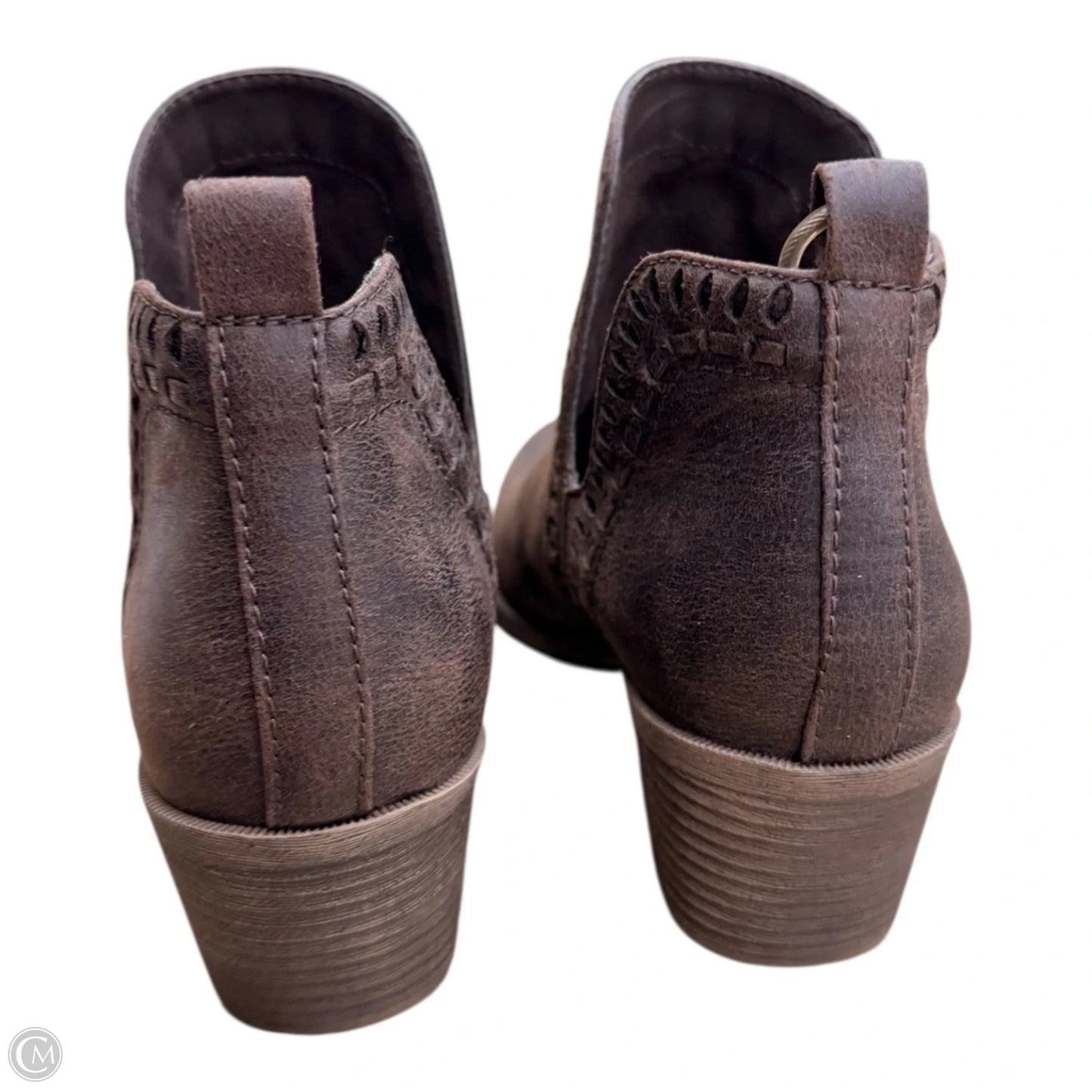 Boots Ankle Heels By Rock And Candy In Brown, Size: 6.5