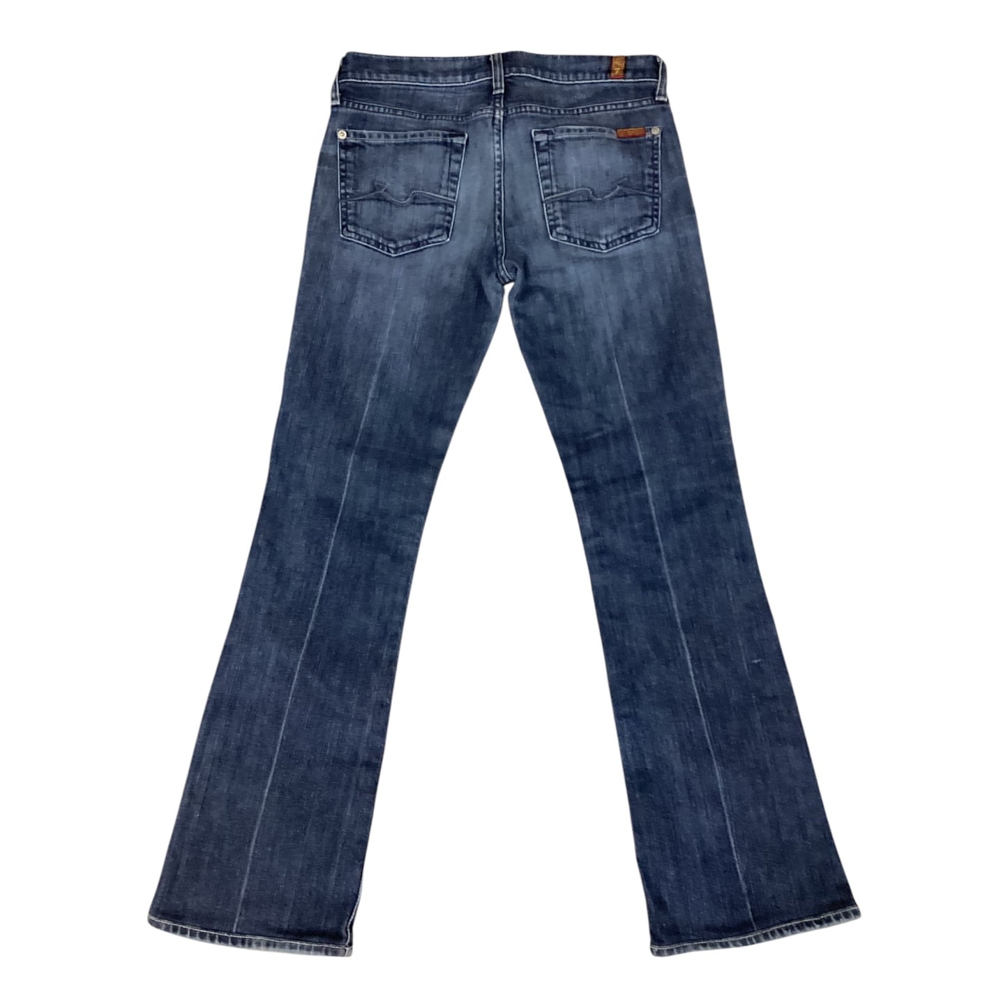 Jeans Boot Cut By 7 For All Mankind In Blue Denim, Size: 4