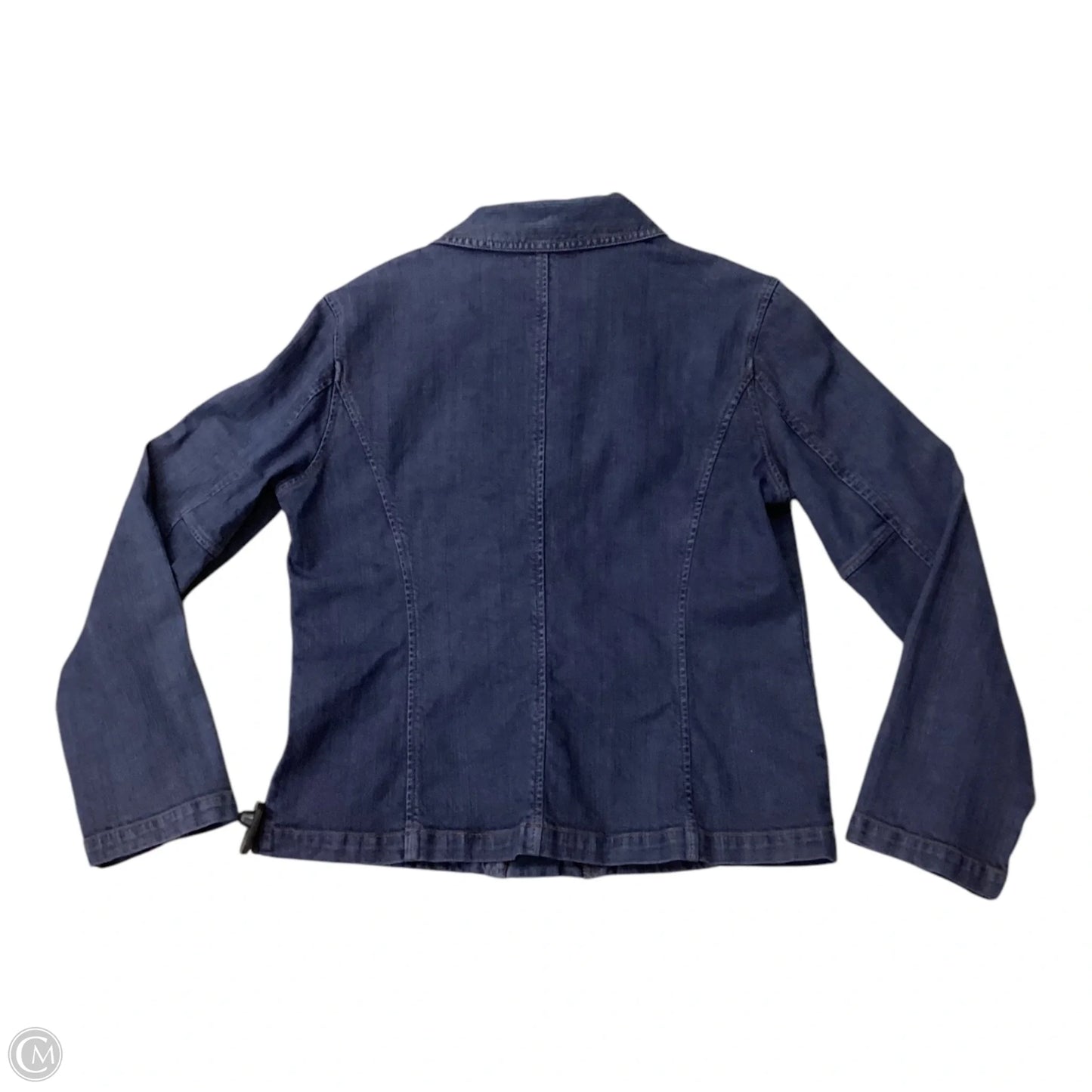 Jacket Denim By Chicos In Blue Denim, Size: 0