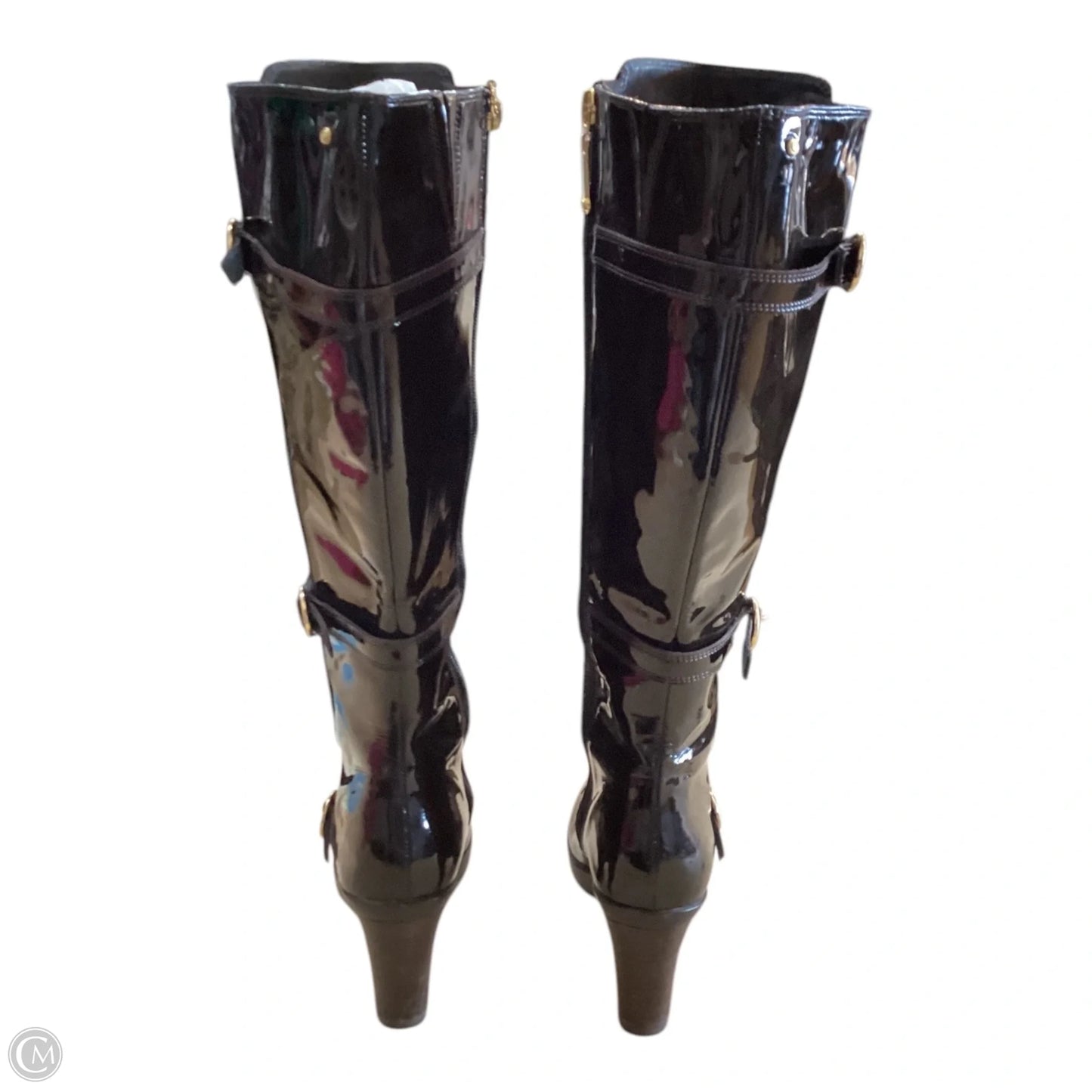 Boots Knee Heels By Rockport In Brown, Size: 8.5