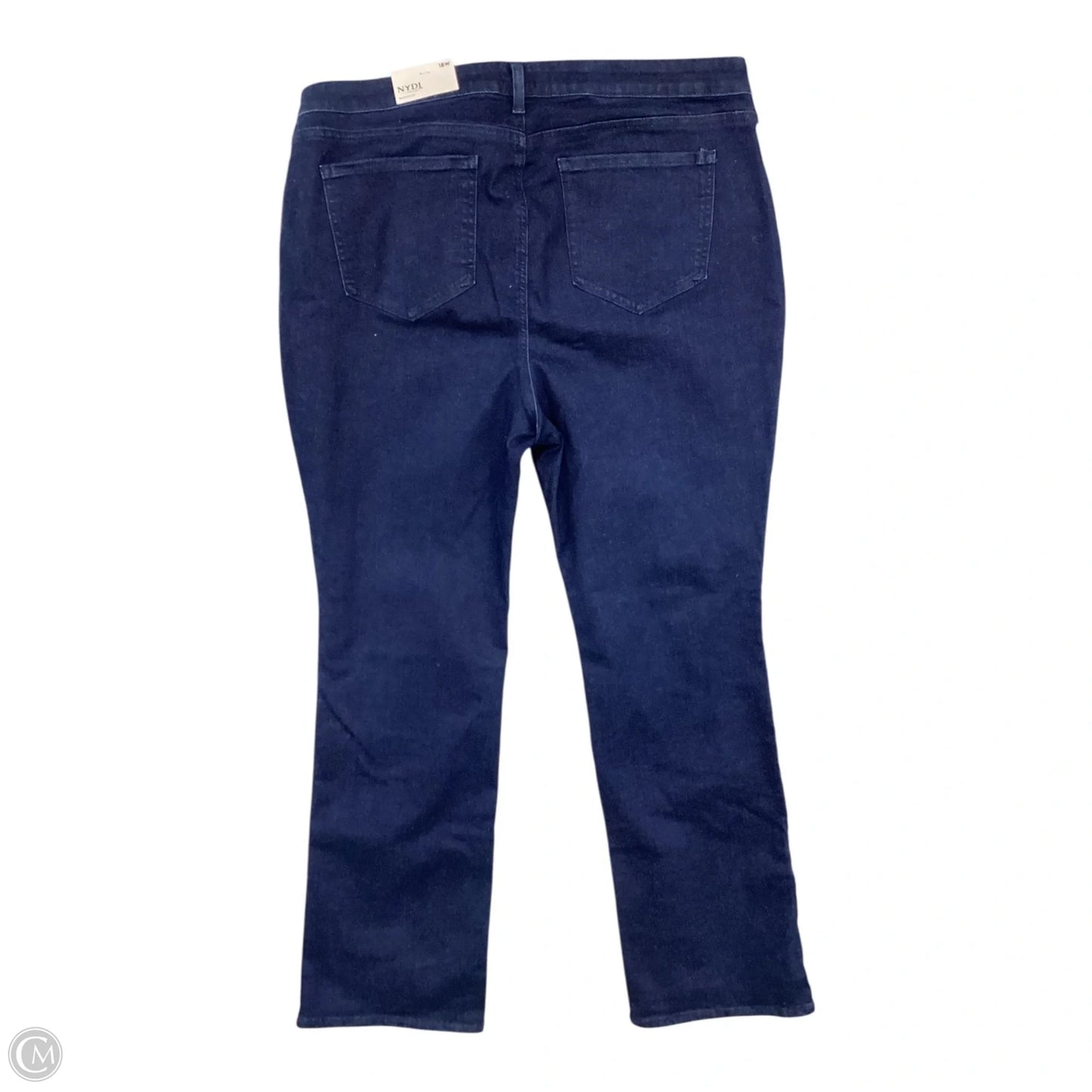 Jeans Straight By Not Your Daughters Jeans In Blue Denim, Size: 18