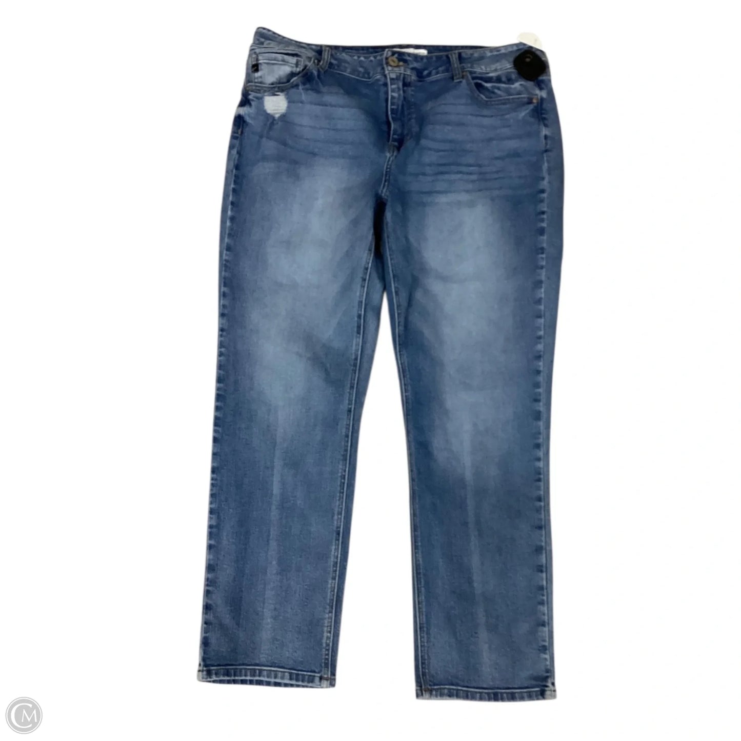 Jeans Skinny By Kancan In Blue Denim, Size: 18