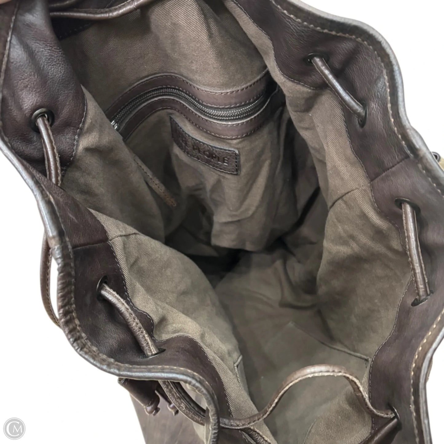 Backpack Leather By Free People, Size: Large