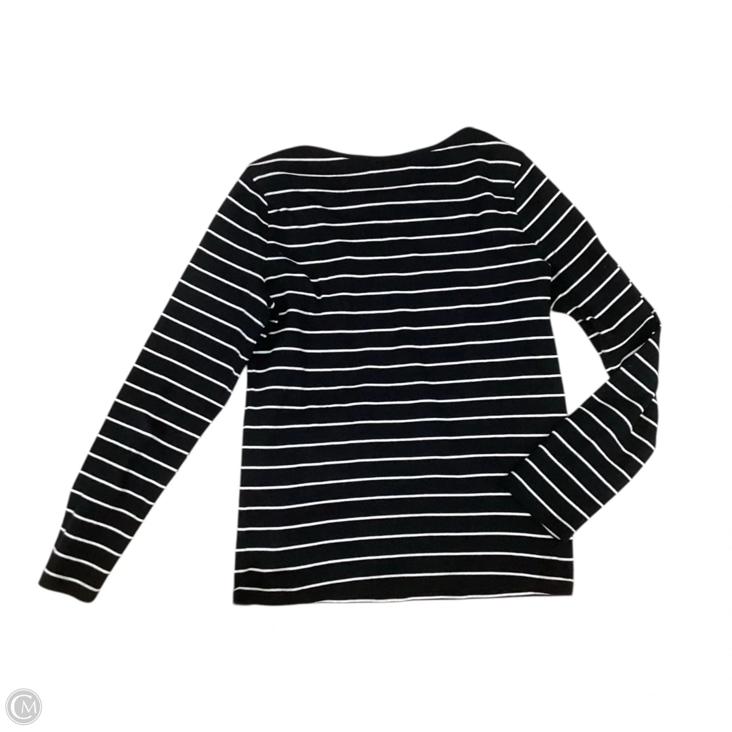Top Long Sleeve By Ralph Lauren In Striped Pattern, Size: M