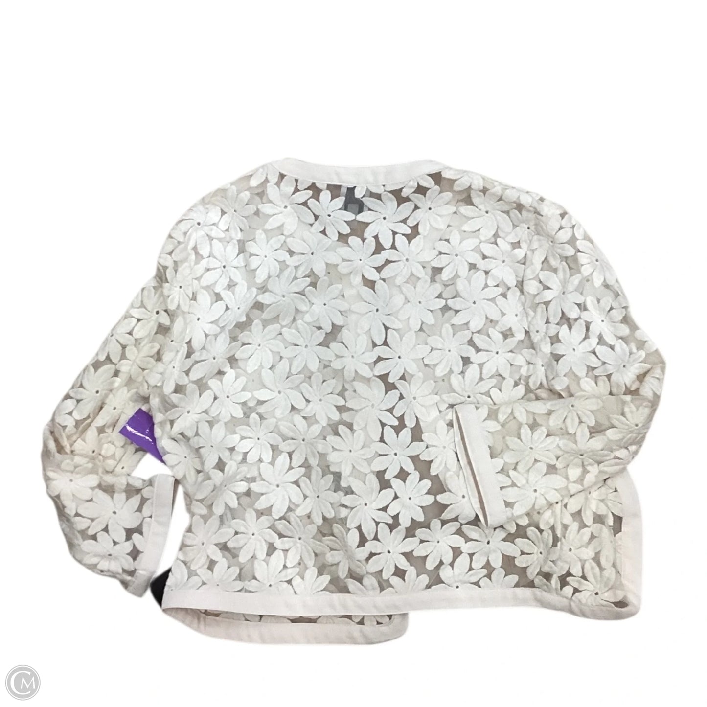 Cardigan By Anne Klein In Cream, Size: S