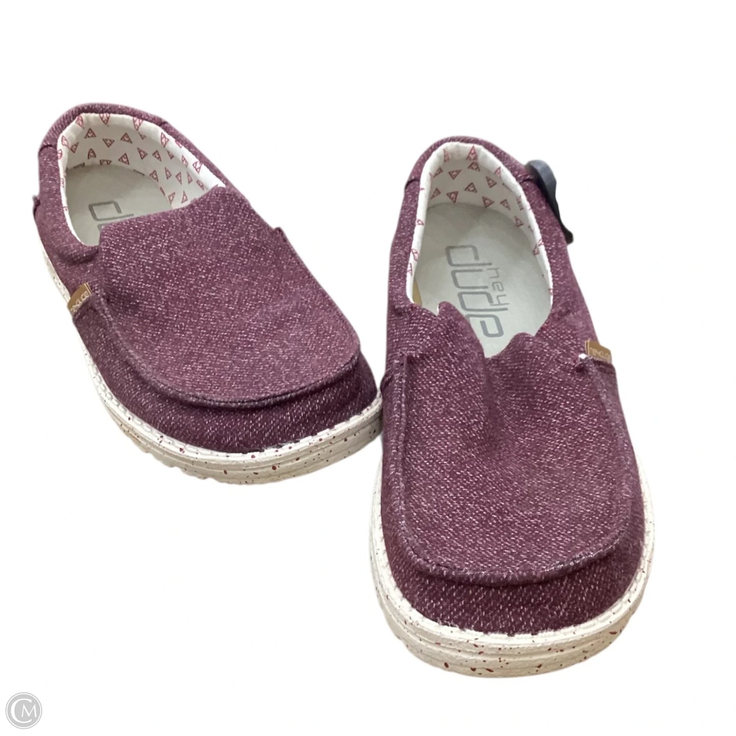 Shoes Athletic By Hey Dude In Purple, Size: 8