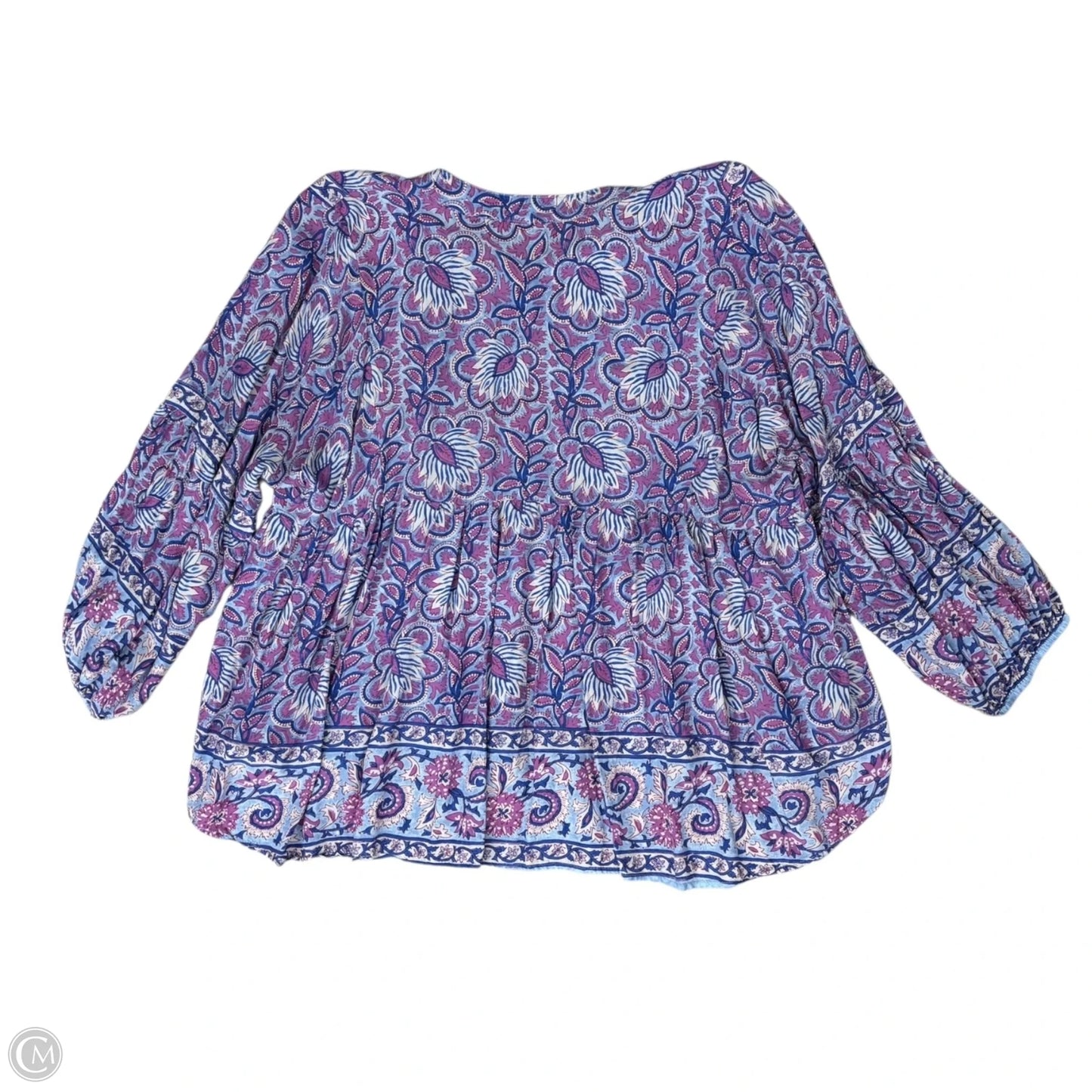 Top Long Sleeve By Grand And Greene In Purple, Size: Xl