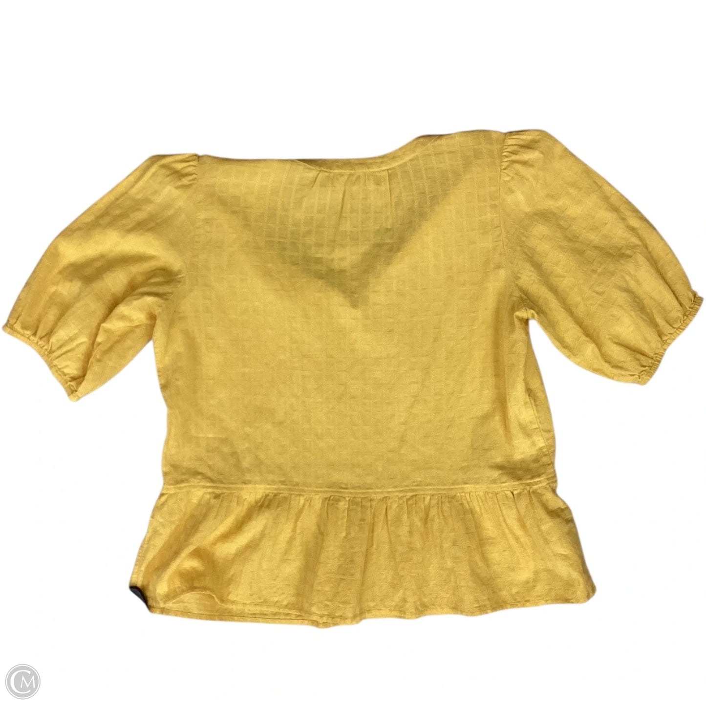 Top Sleeveless By Loft In Yellow, Size: S