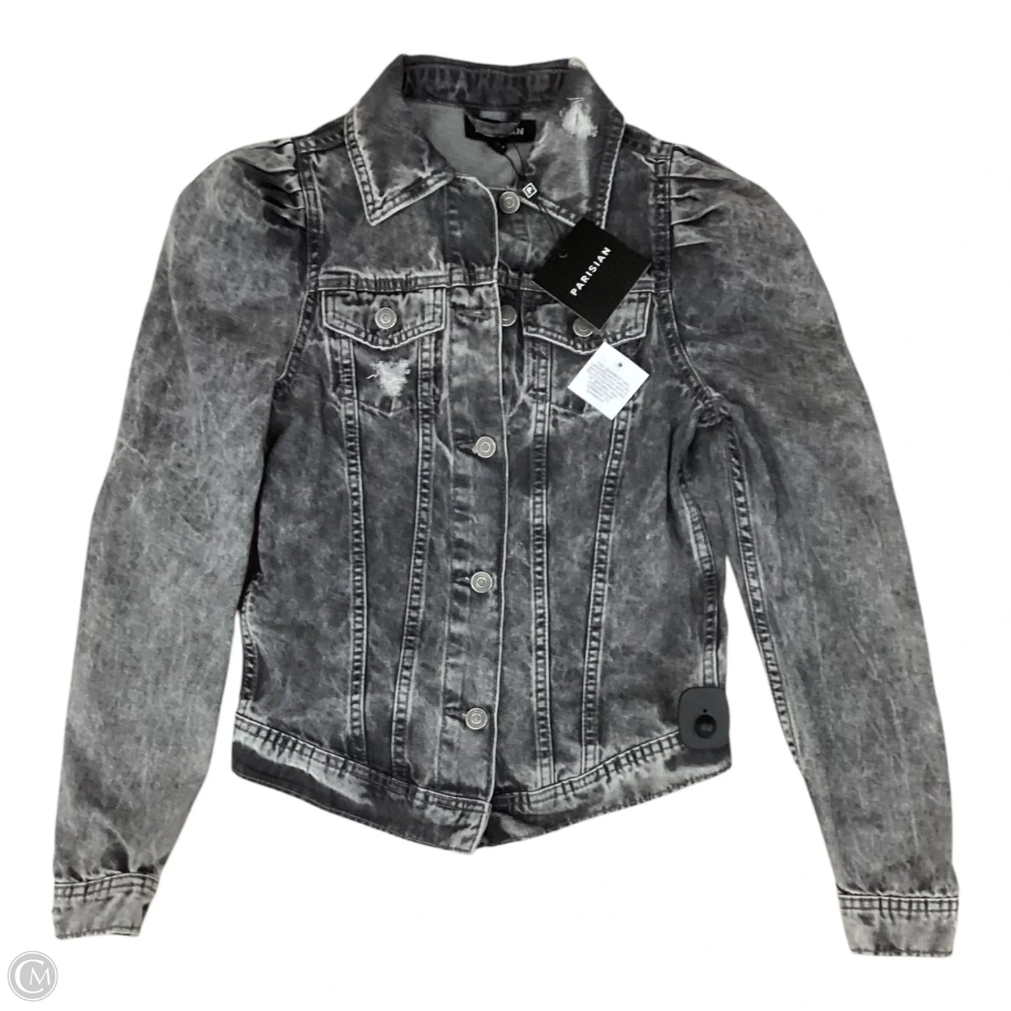 Jacket Denim By Clothes Mentor In Grey, Size: Xs