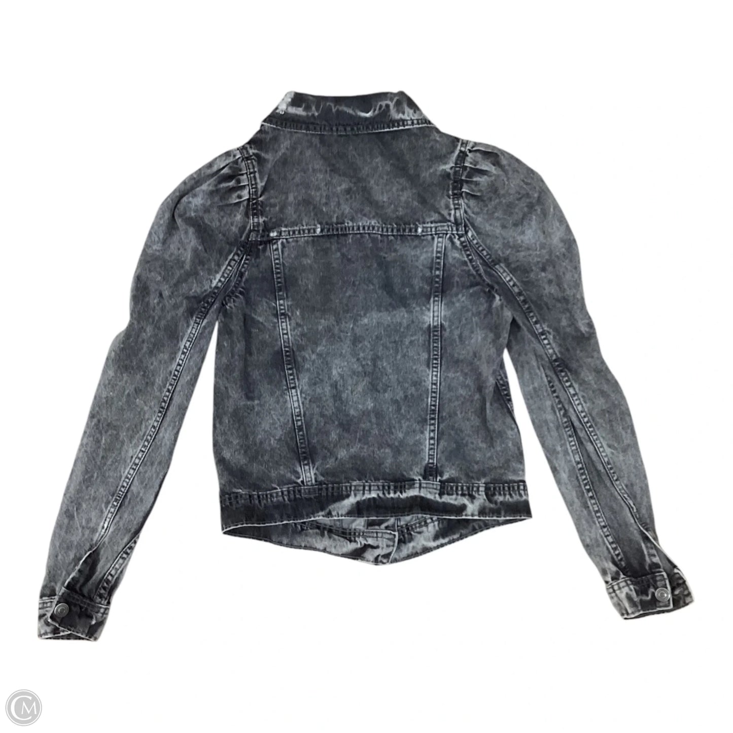 Jacket Denim By Clothes Mentor In Grey, Size: Xs