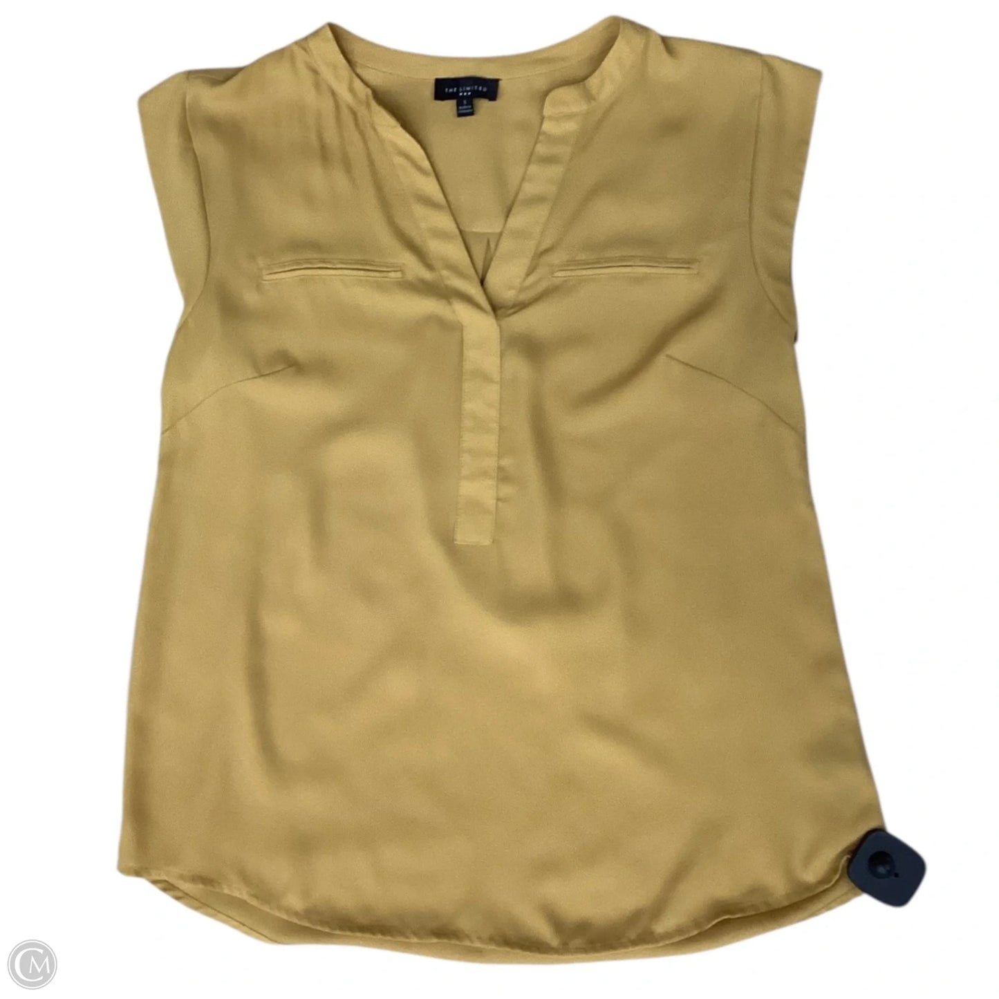 Blouse Sleeveless By Limited In Yellow, Size: S