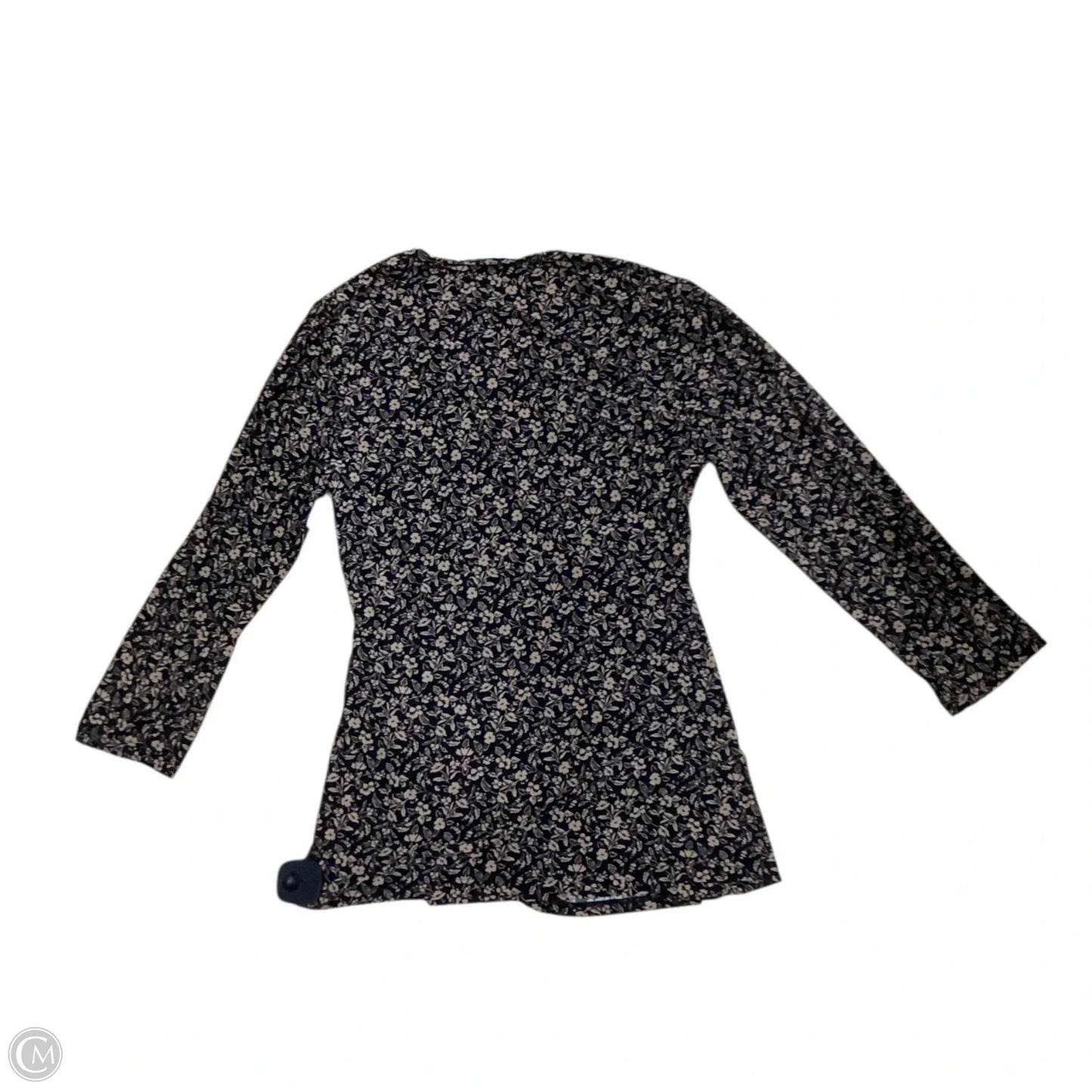 Blouse 3/4 Sleeve By Anne Klein In Black & Brown, Size: M
