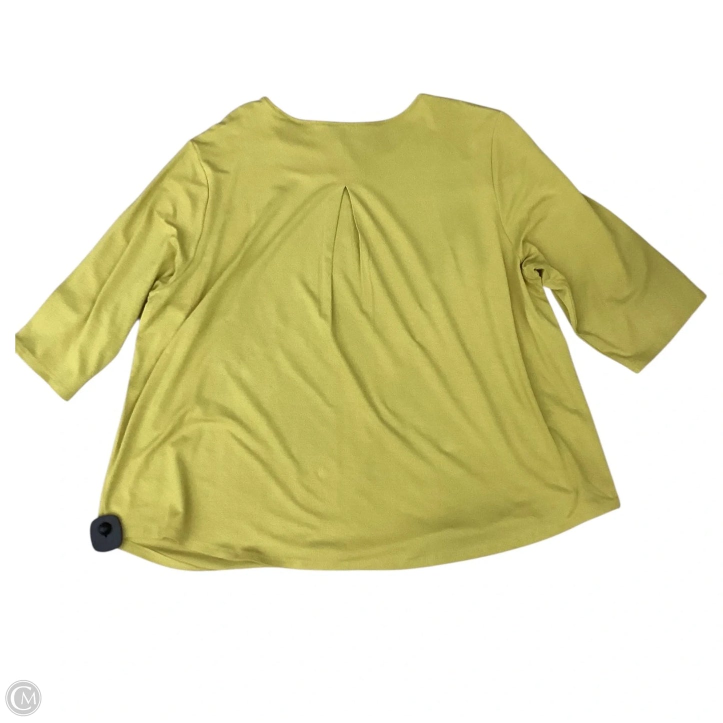 Top Short Sleeve By J. Jill In Yellow, Size: 2x