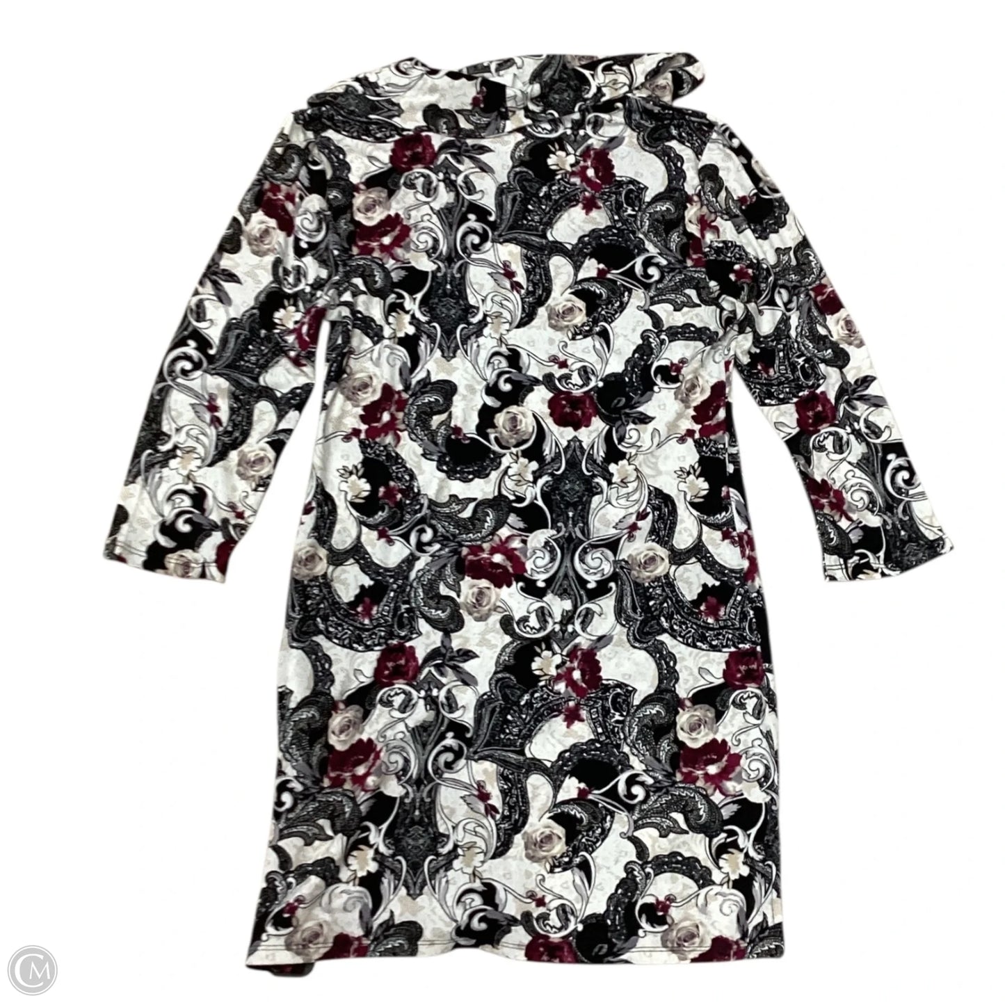 Tunic 3/4 Sleeve By White House Black Market In Floral Print, Size: Xs
