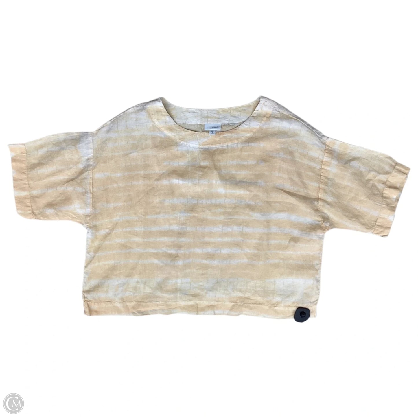 Top Short Sleeve By Pure Jill In Orange & White, Size: Mp