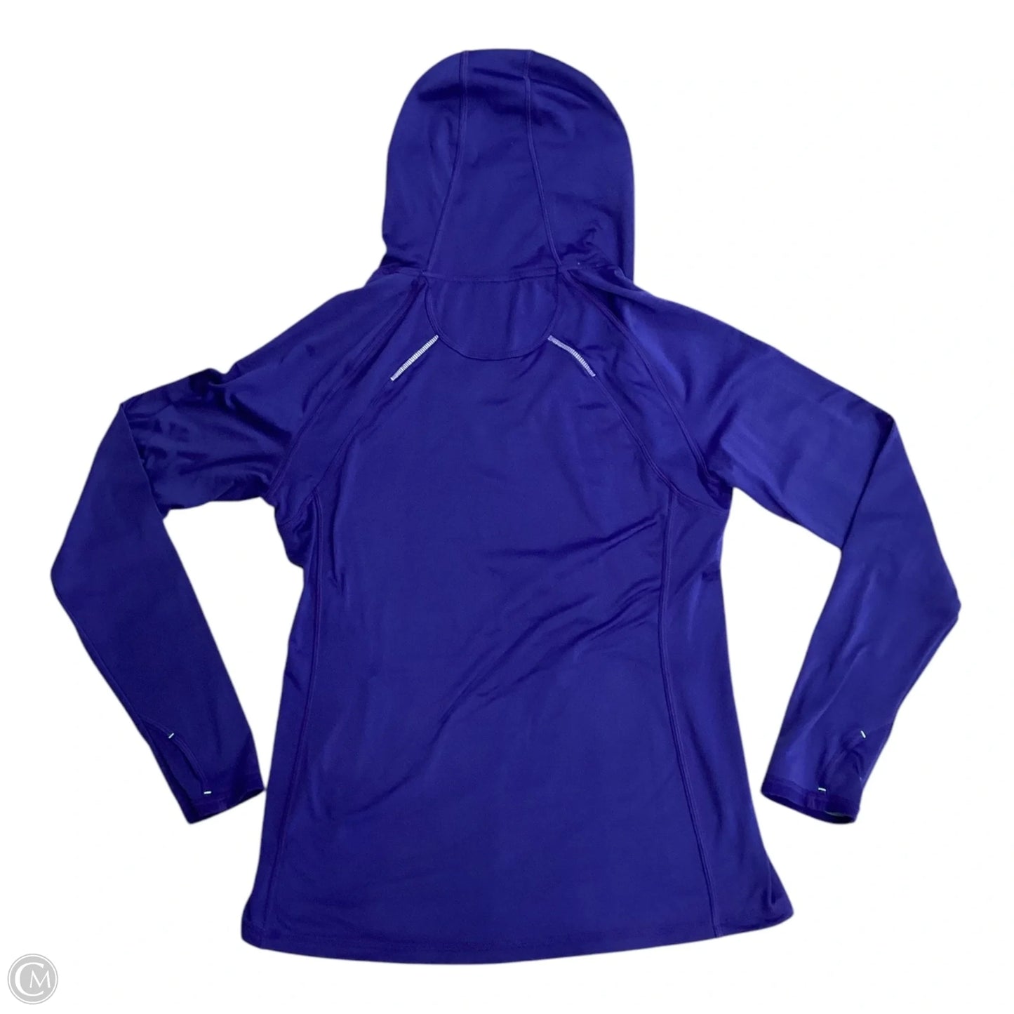 Athletic Top Long Sleeve Hoodie By Athleta In Purple, Size: M