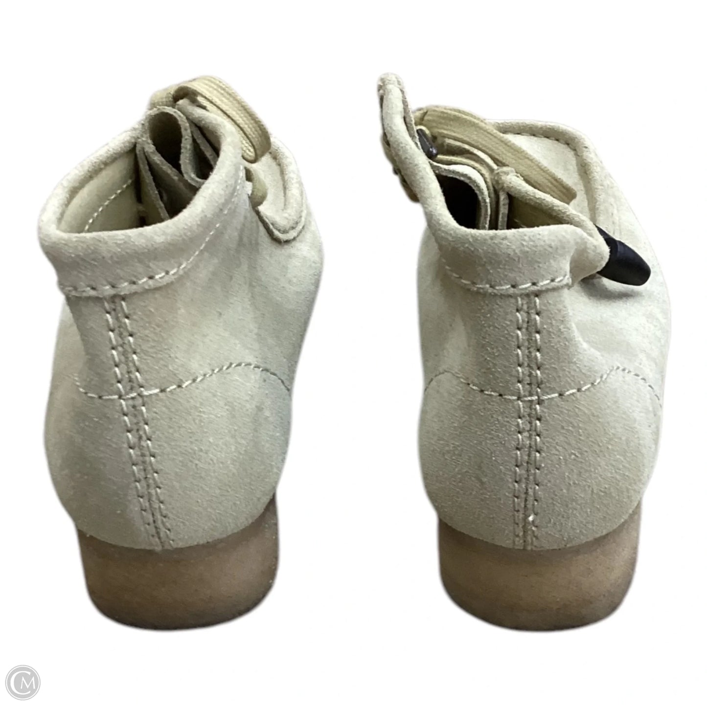 Boots Ankle Flats By Clarks In Tan, Size: 10