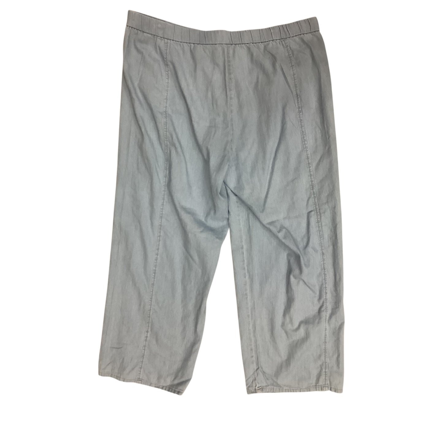 Pants Linen By Eileen Fisher In Blue Denim, Size:14