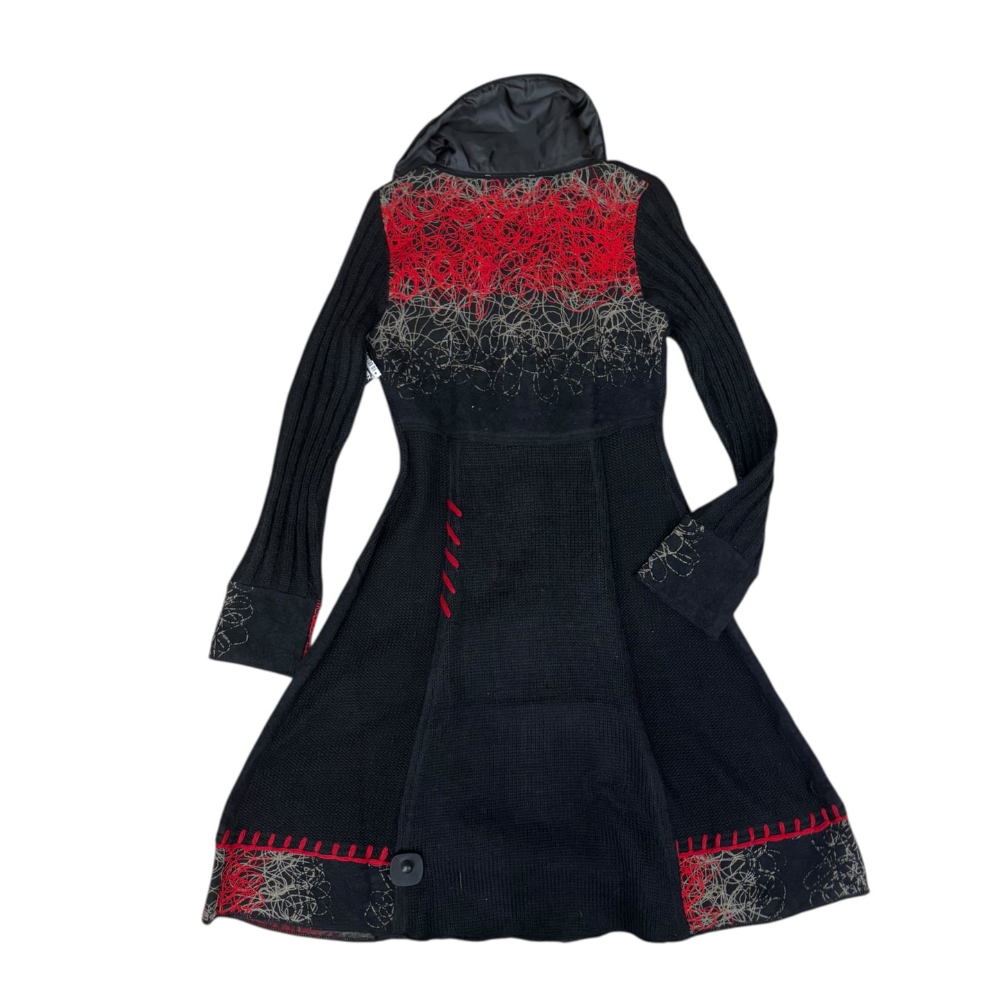 Cardigan By Cmb In Black & Red, Size:M