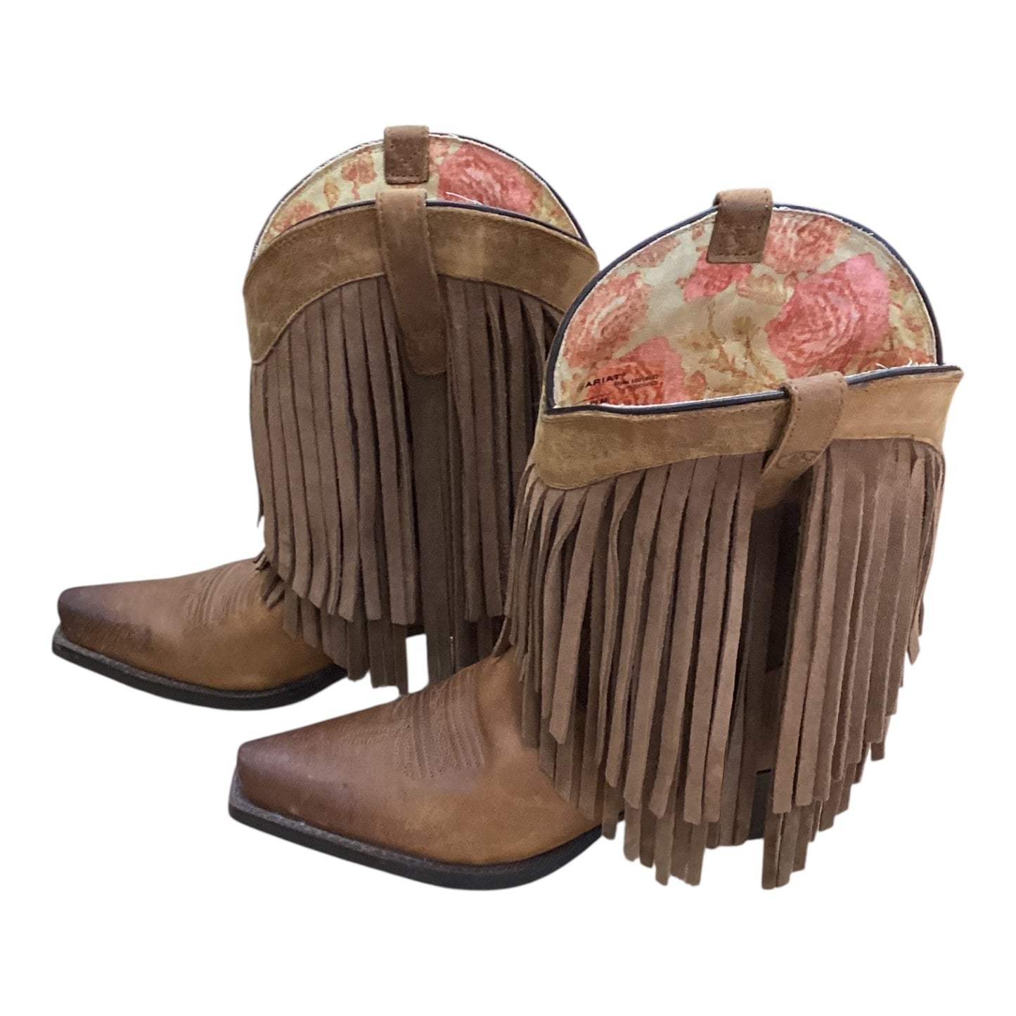 Boots Western By Ariat In Brown, Size:8