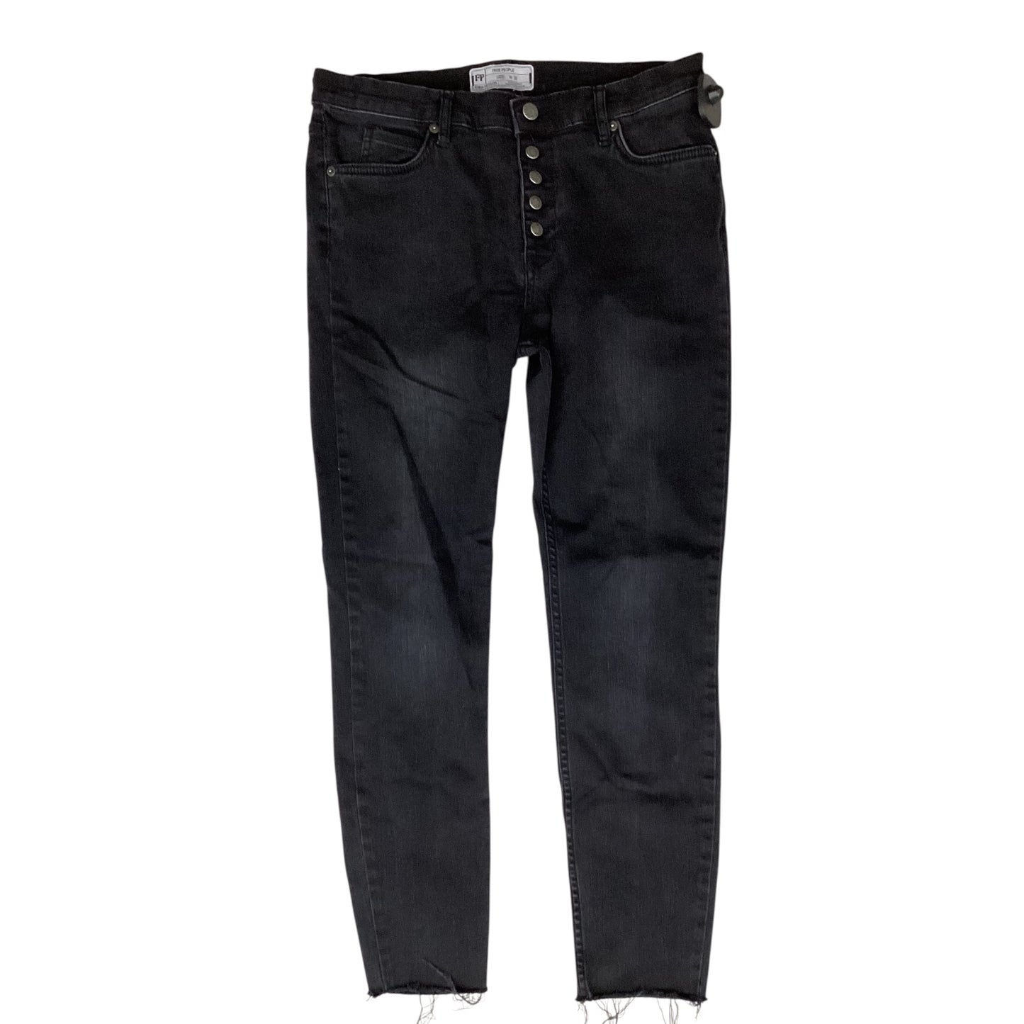 Jeans Skinny By Free People In Black, Size:8