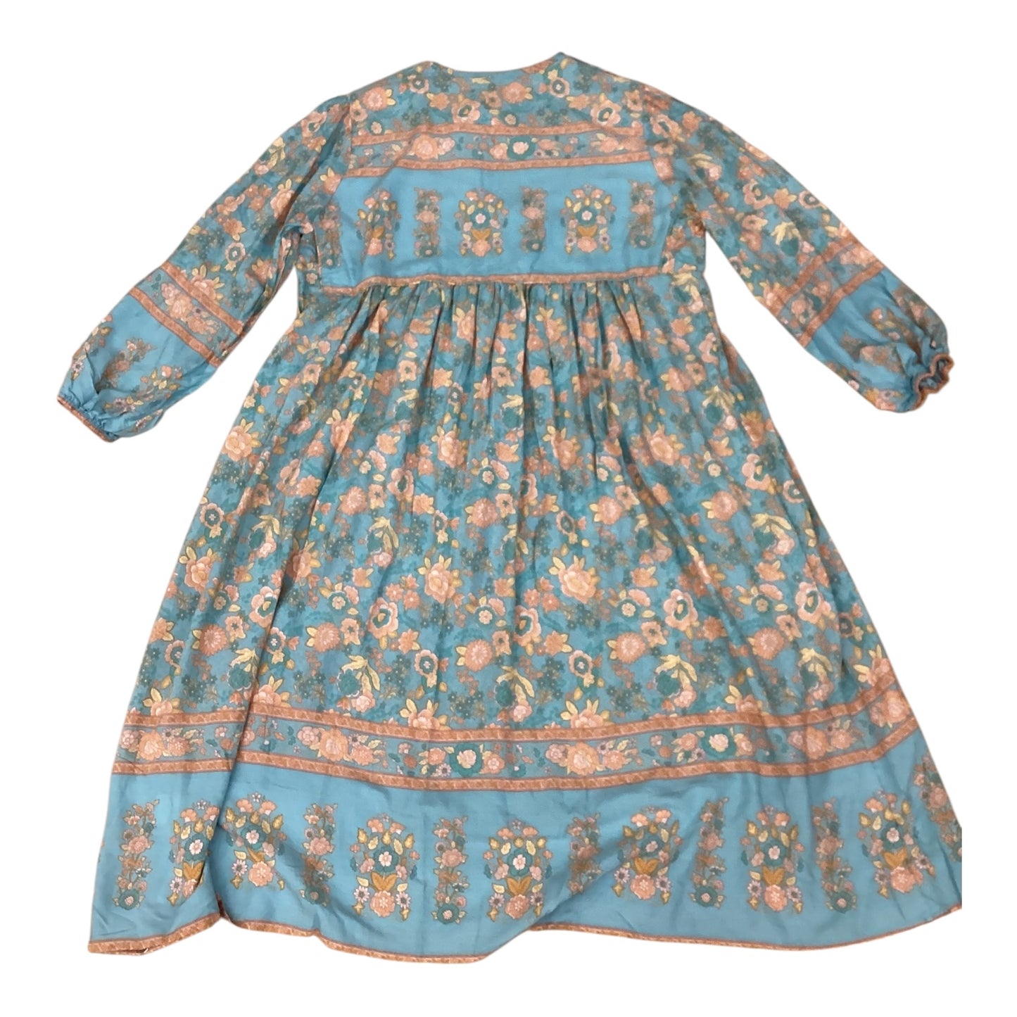 Dress Casual Maxi By Clothes Mentor In Blue & Orange, Size:Xl