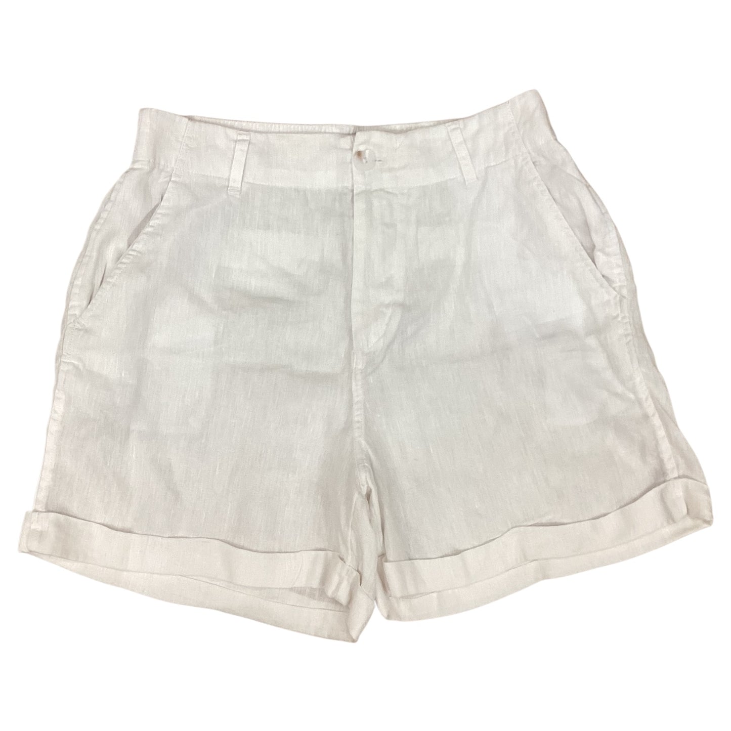 Shorts Designer By Halston In White, Size:M