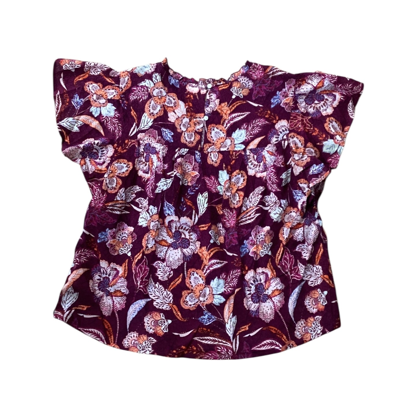 Top Ss By Old Navy In Orange & Purple, Size:S