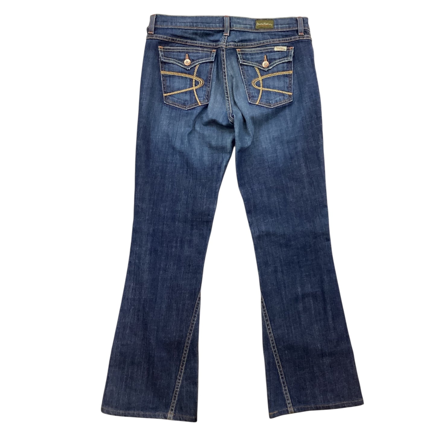 Jeans Boot Cut By David Kahn In Blue Denim, Size:8