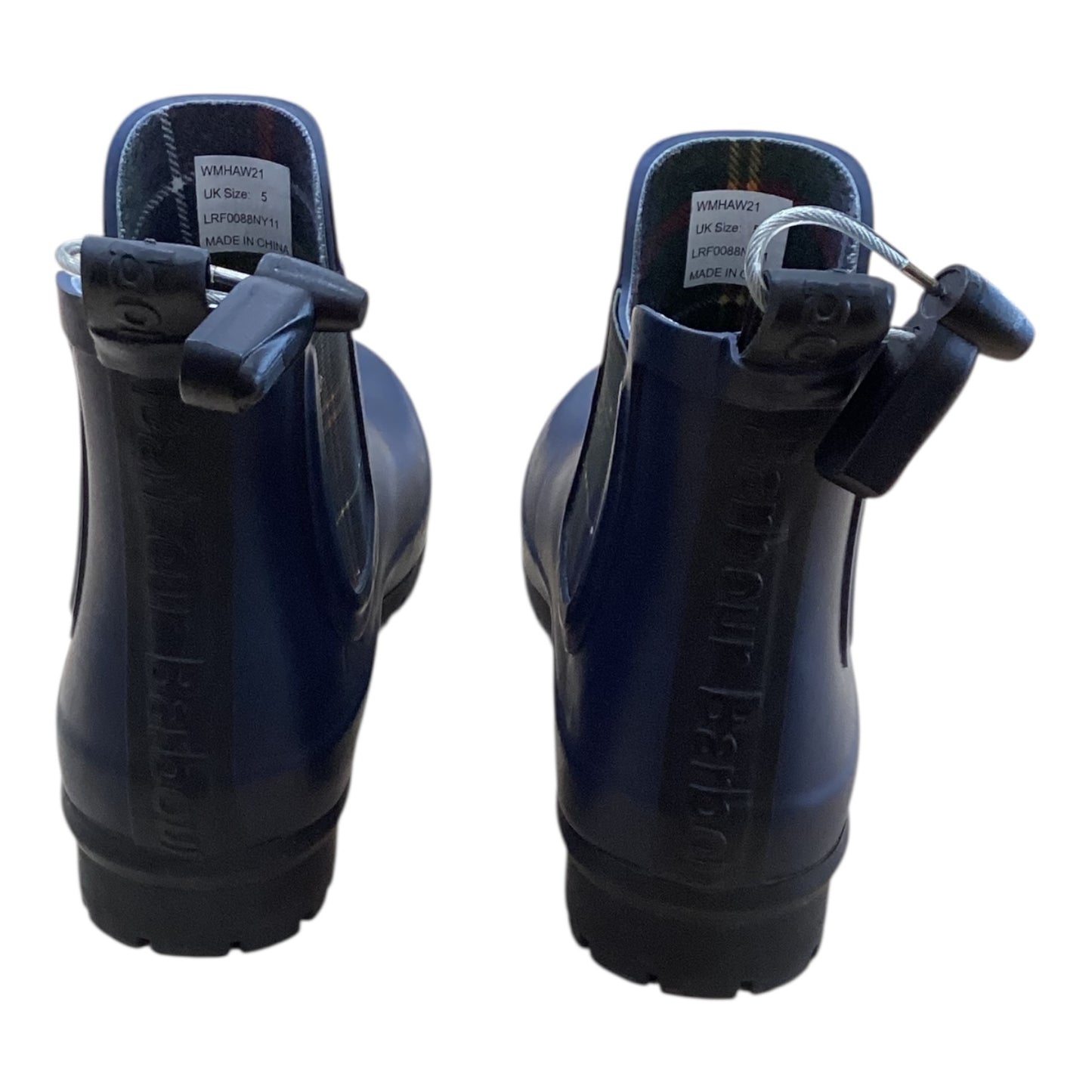 Boots Rain By Barbour In Navy, Size:5