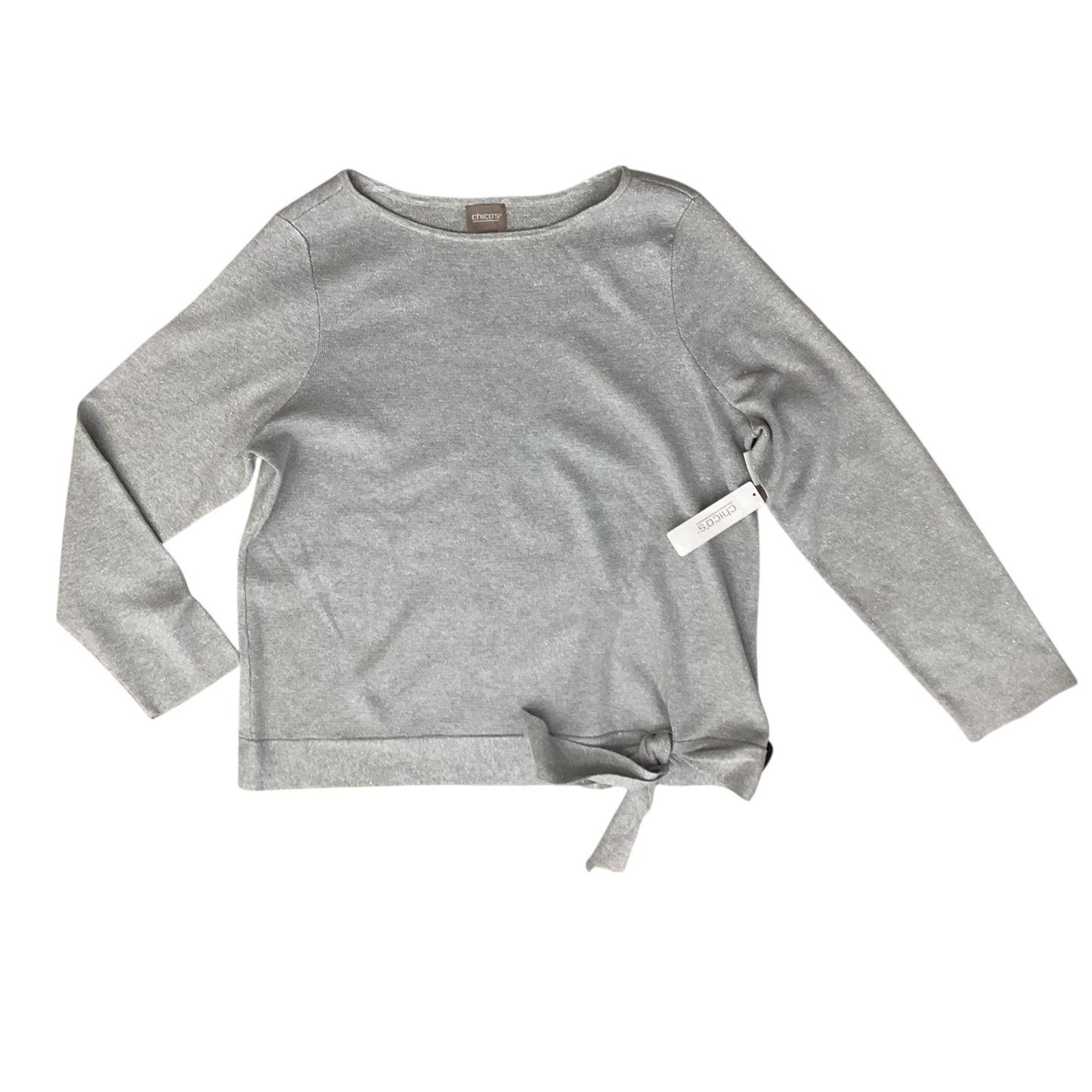 Top Ls By Chicos In Grey & Silver, Size:Xl