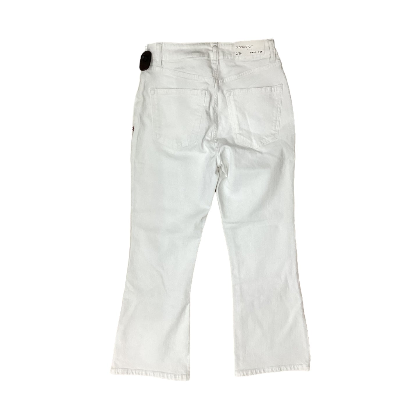Jeans Wide Leg By Clothes Mentor In White, Size:2