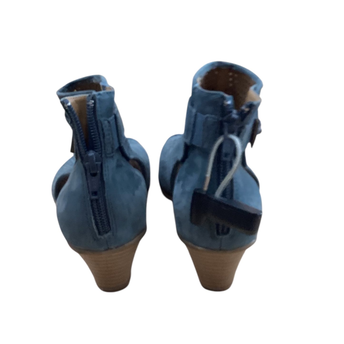 Sandals Heels Block By Earth In Green, Size:6.5