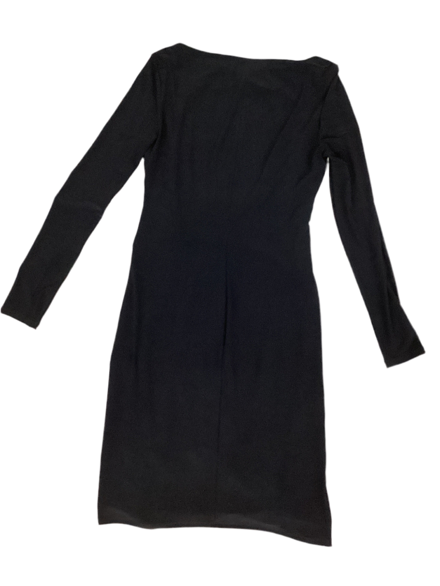 Dress Casual Midi By Lauren By Ralph Lauren In Black, Size:M