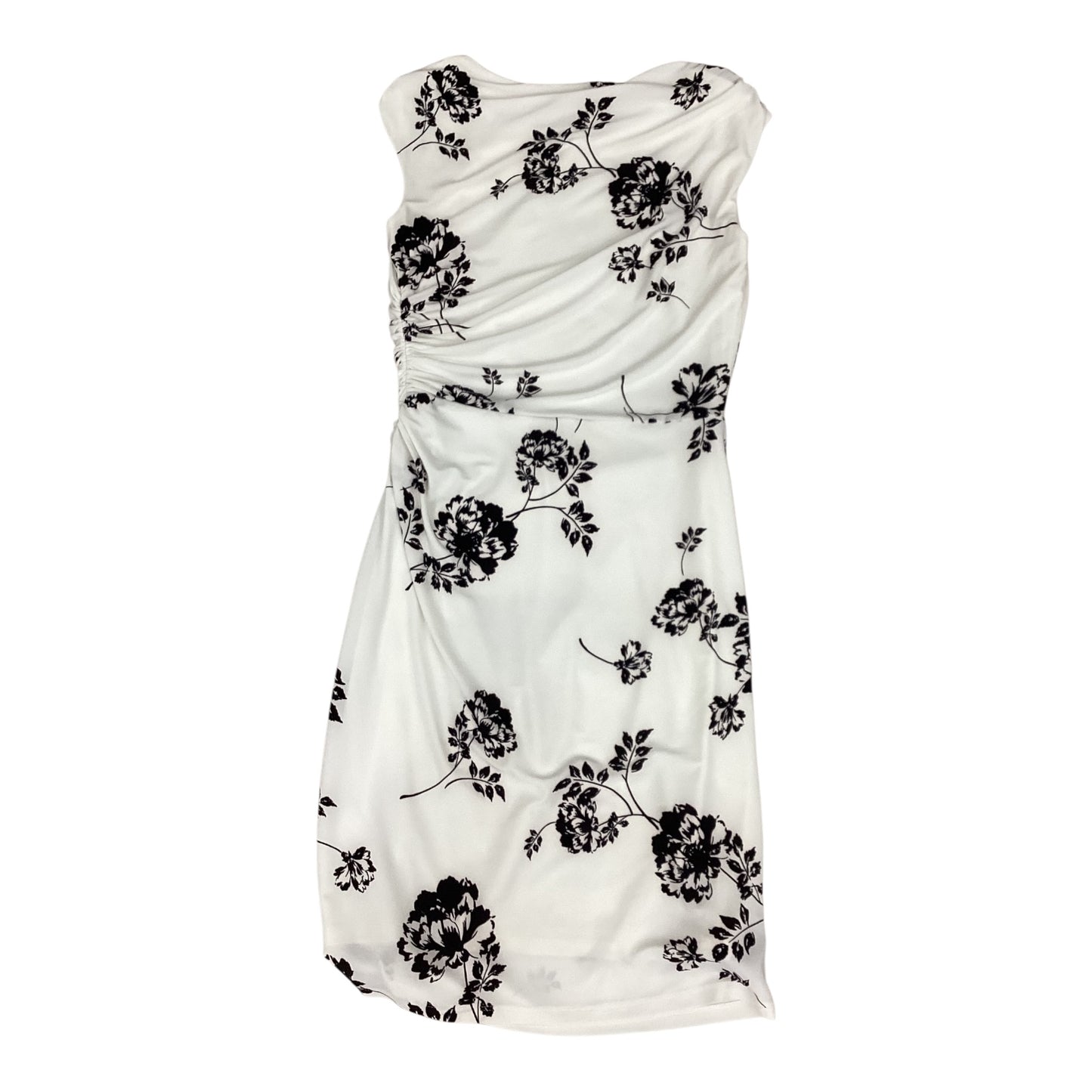Dress Party Midi By Lauren By Ralph Lauren In Black & White, Size:Sp