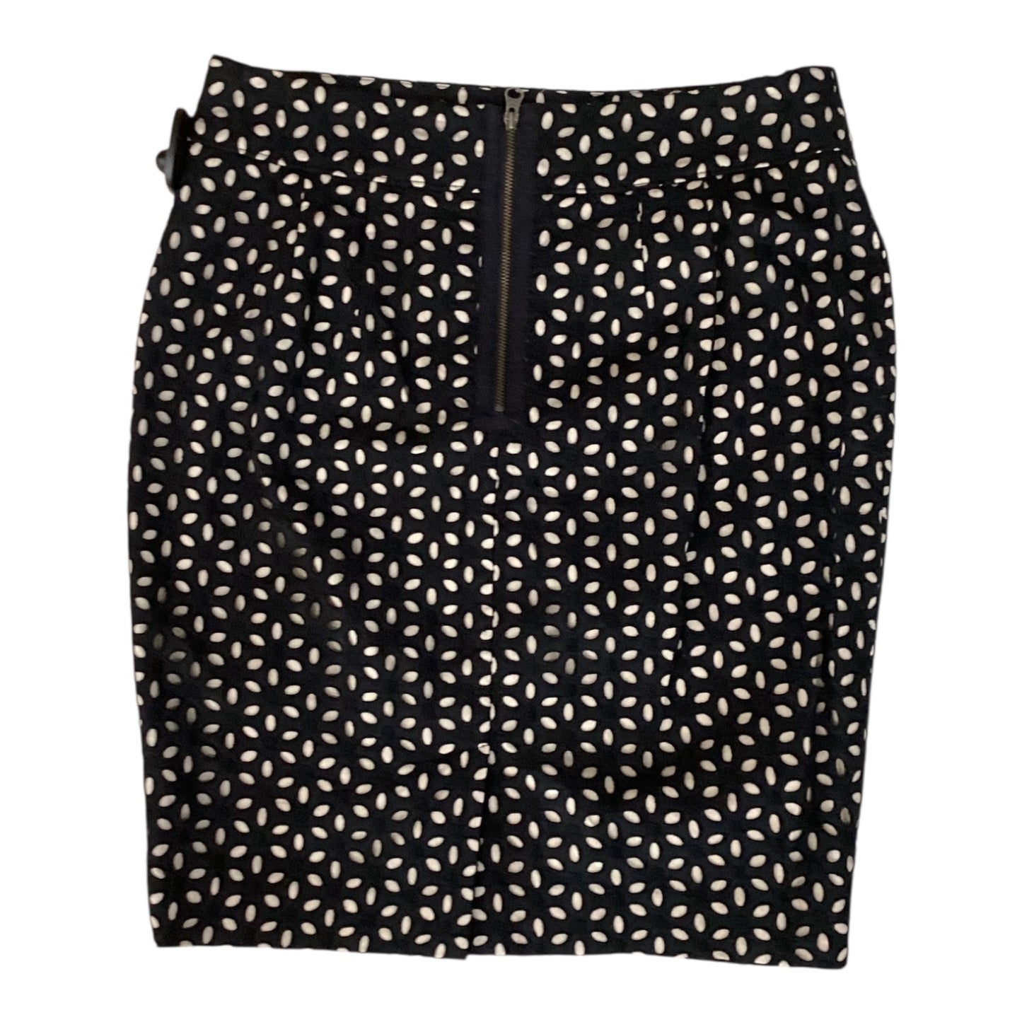 Skirt Mini & Short By Loft In Black & Tan, Size:4P