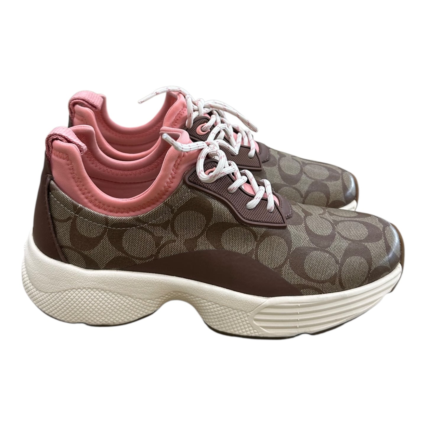 Shoes Designer By Coach In Brown & Pink, Size:10