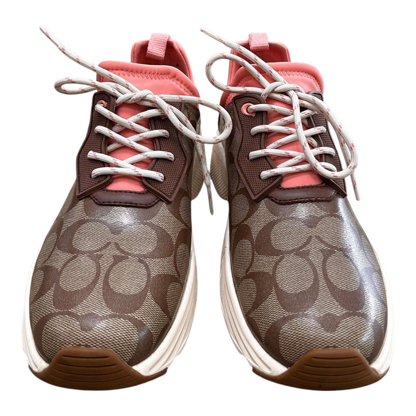 Shoes Designer By Coach In Brown & Pink, Size:10
