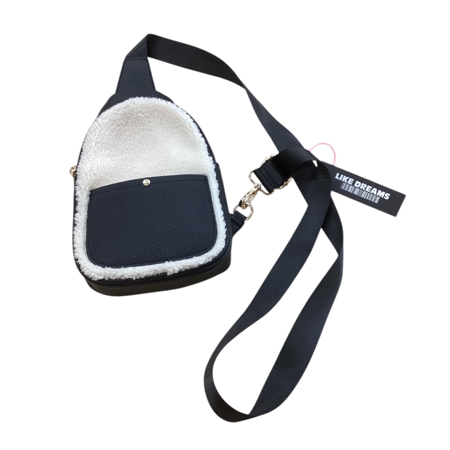 Crossbody By Clothes Mentor In Black & Cream, Size:Small