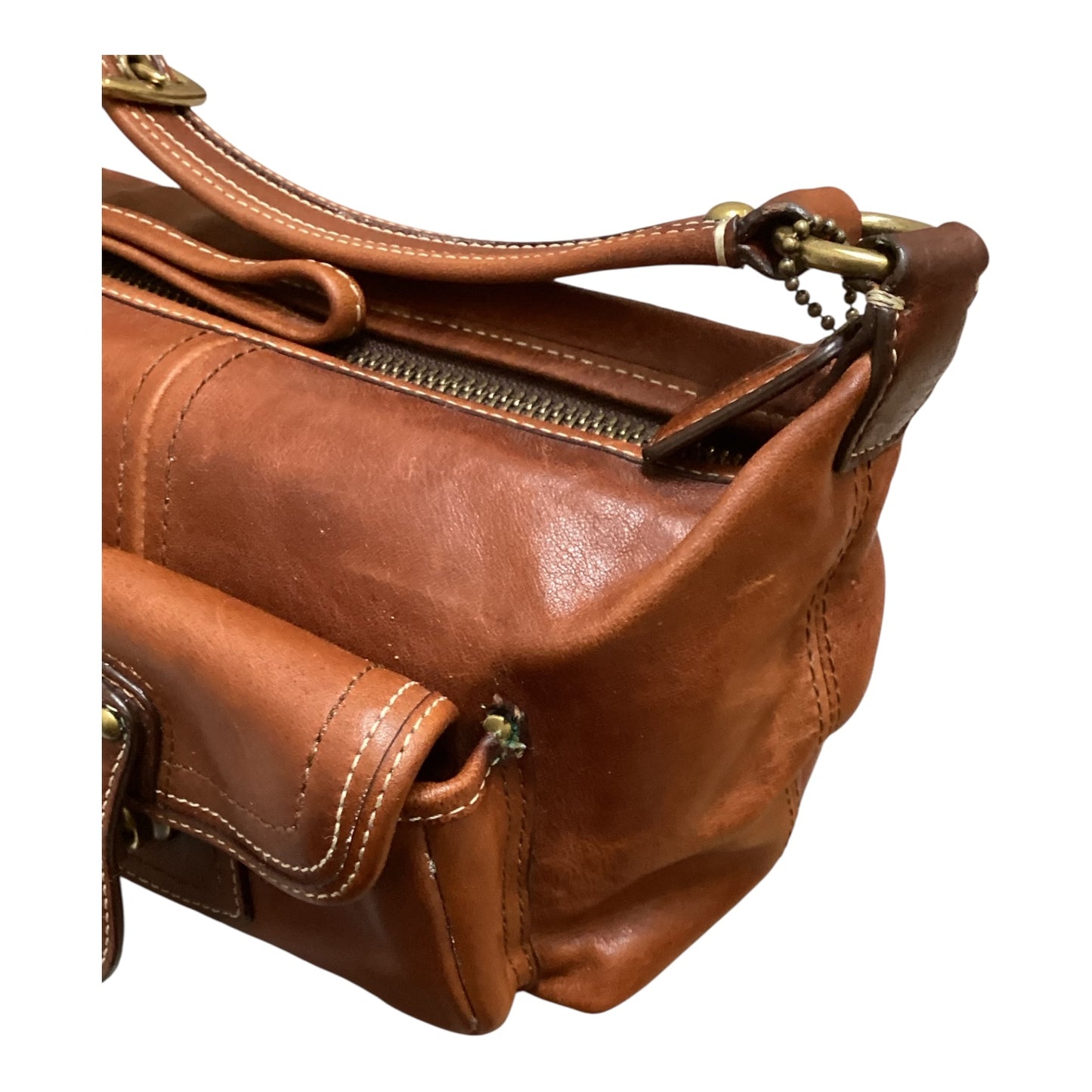 Handbag Designer By Coach In Brown, Size:Small