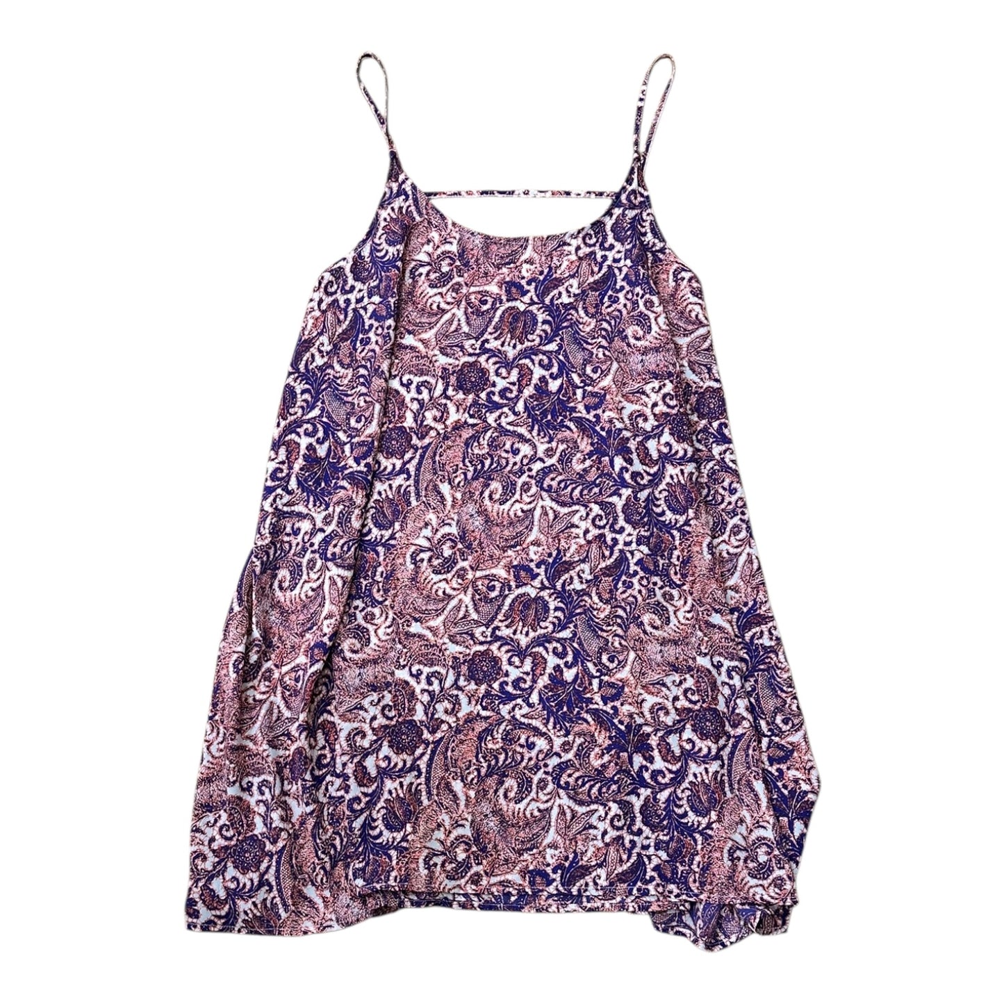 Dress Casual Midi By Free People In Pink & Purple, Size:L