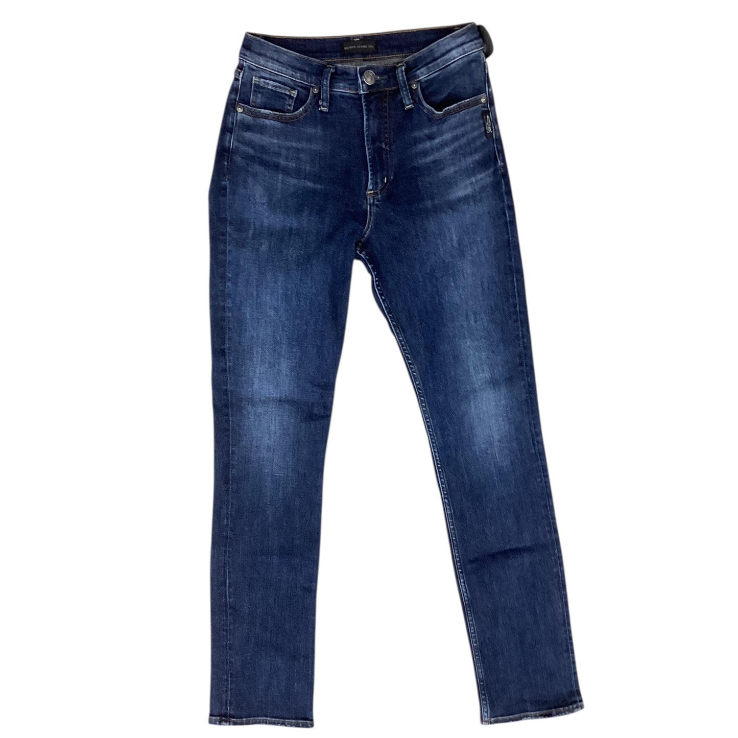 Jeans Straight By Silver In Blue Denim, Size:2