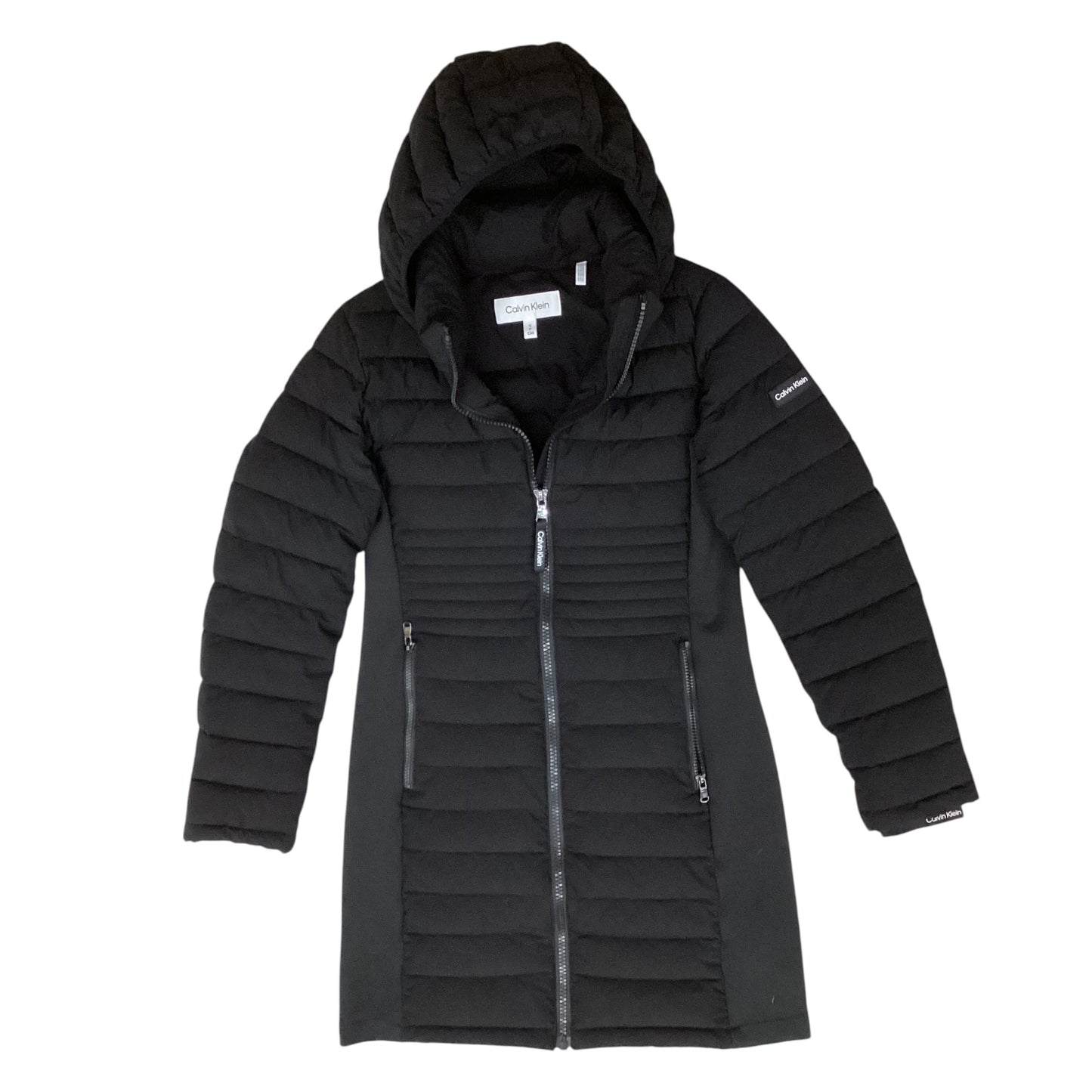 Coat Puffer & Quilted By Calvin Klein In Black, Size:Sp