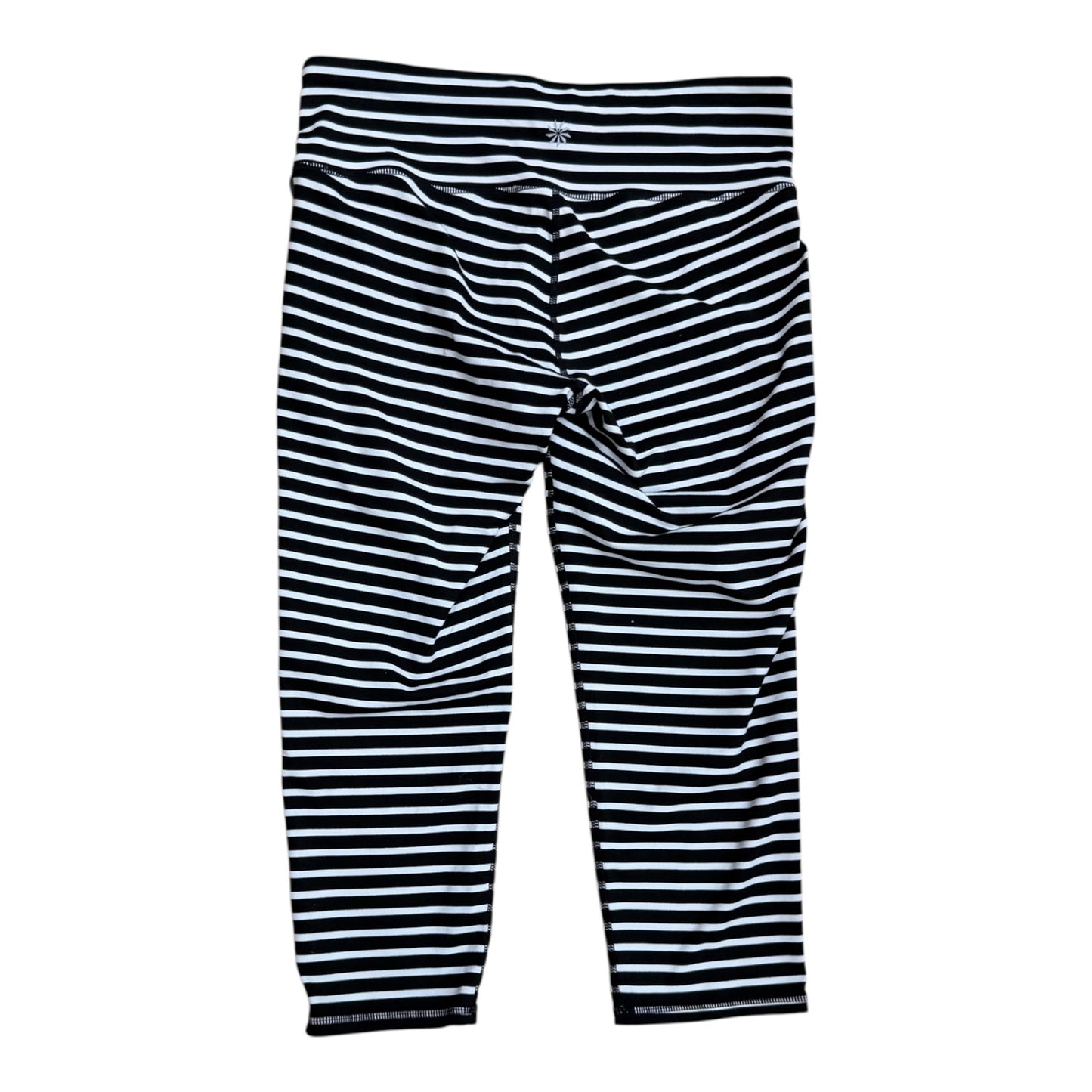 Athletic Leggings By Athleta In Striped Pattern, Size:M
