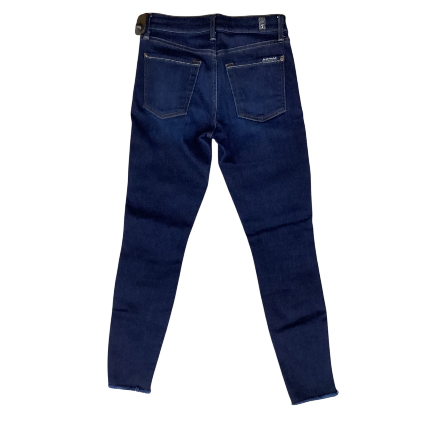 Jeans Skinny By 7 For All Mankind In Blue Denim, Size:2